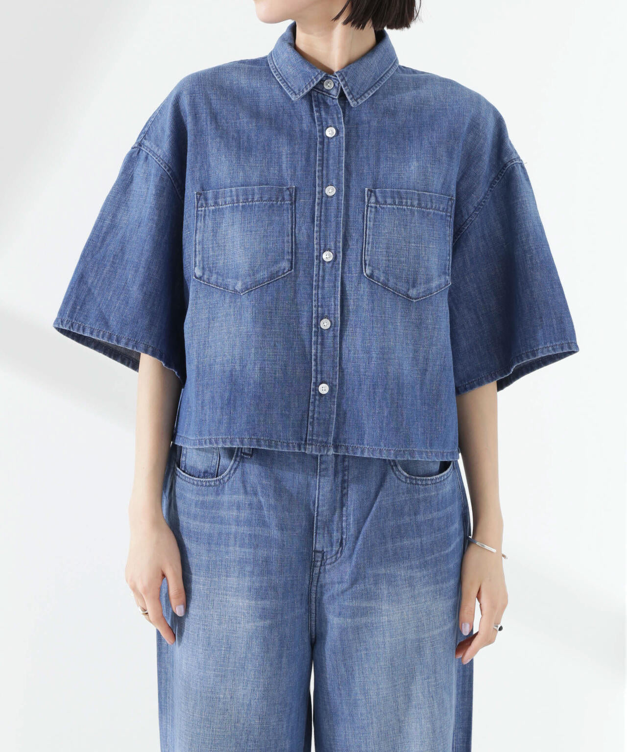 Healthy DENIM/Breezy Rosehip 半袖シャツ 6715121005
