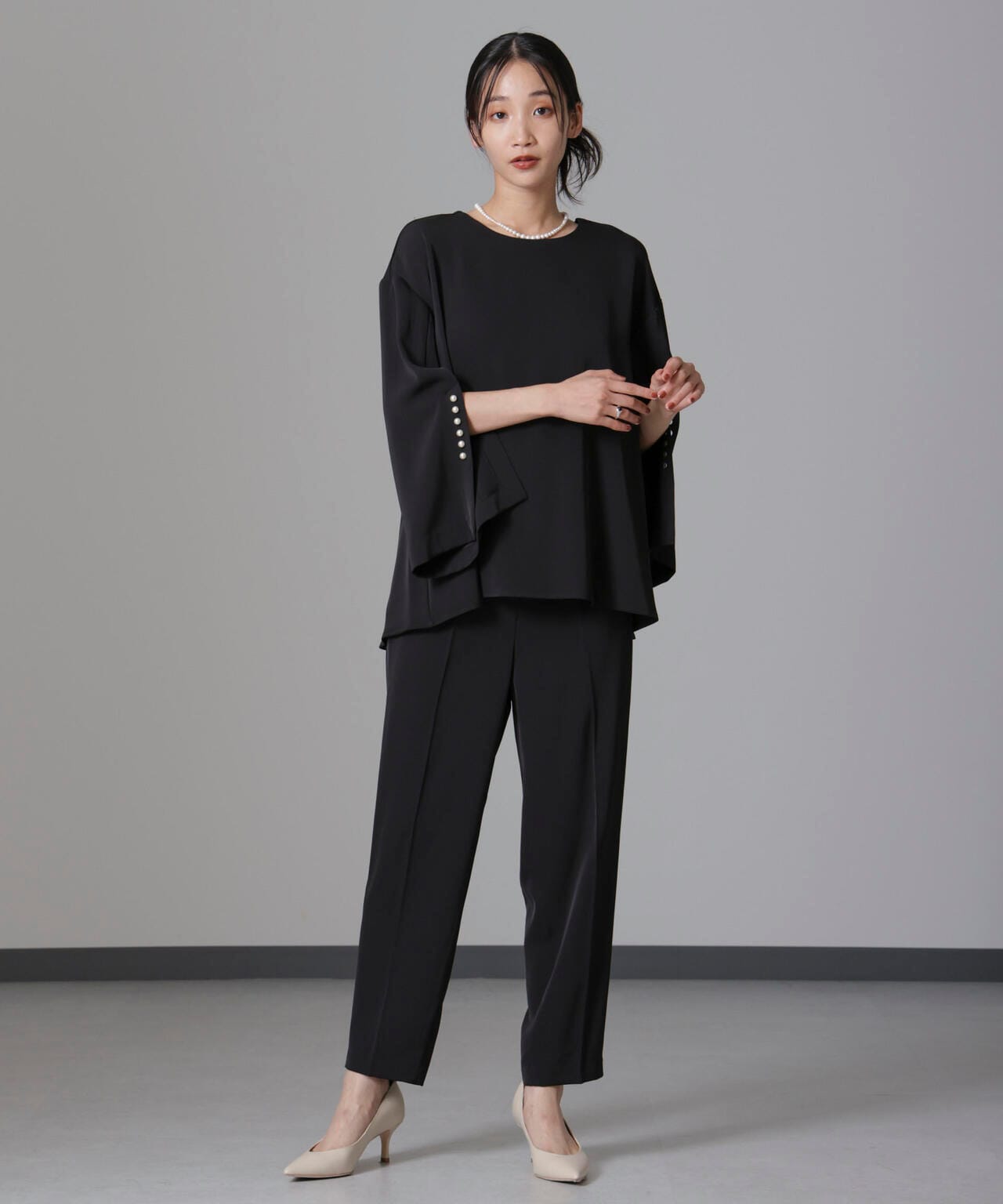 troisiemechaco/DOUBLE CLOTH セットアップパンツ 6714229002