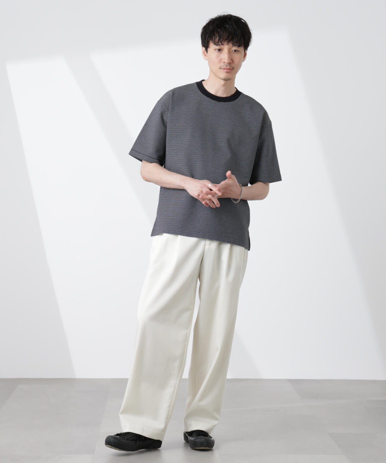 ワイドシルエットボーダーTシャツ 6725124232
