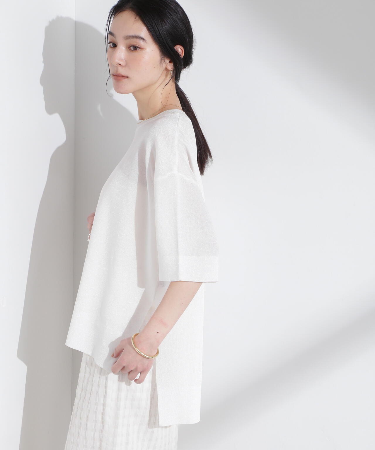 オーロララメシアースムースニットTシャツ 6695122312