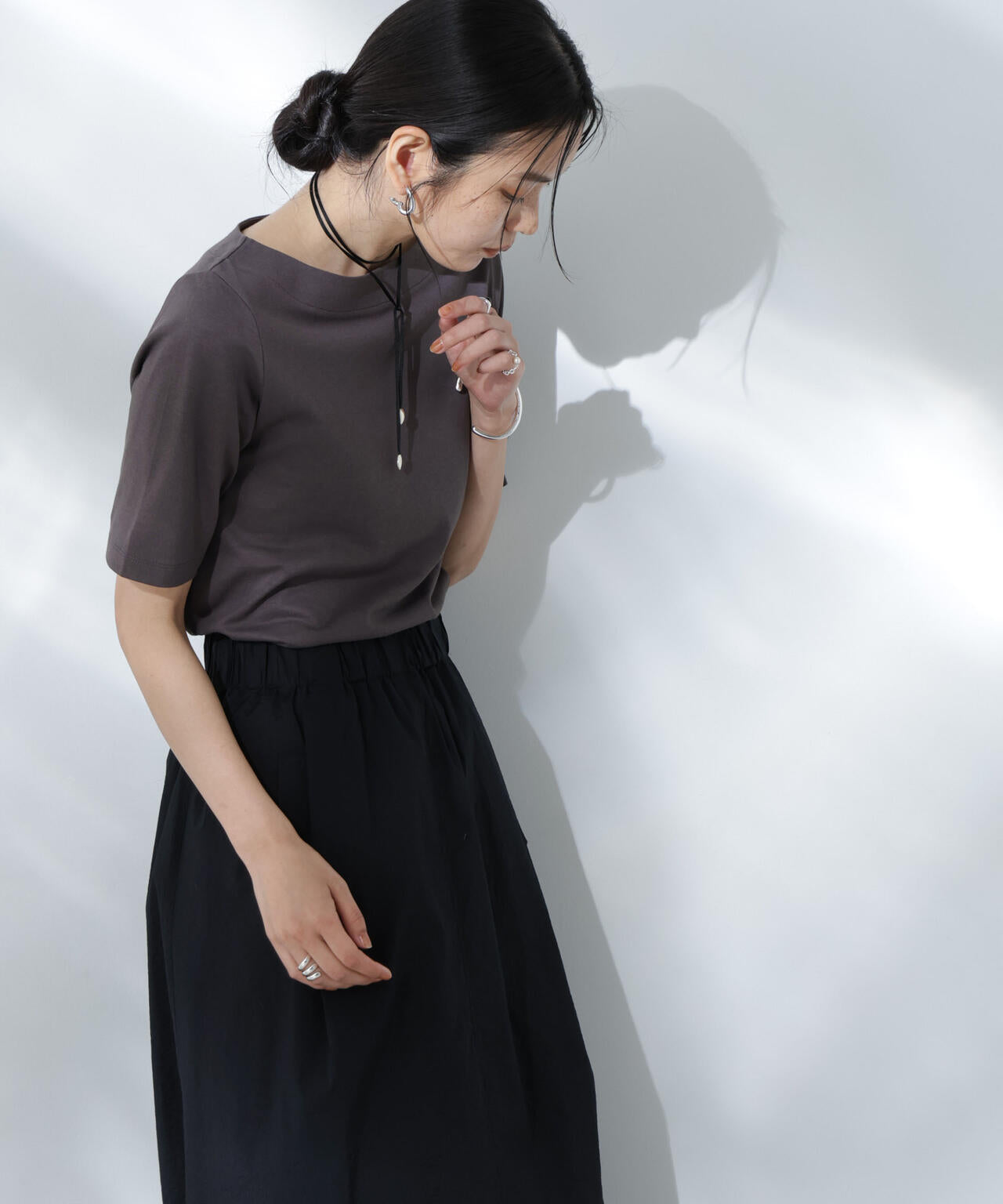 Anti Soaked(R) 汗染み防止ボートネックTシャツ 6695124303