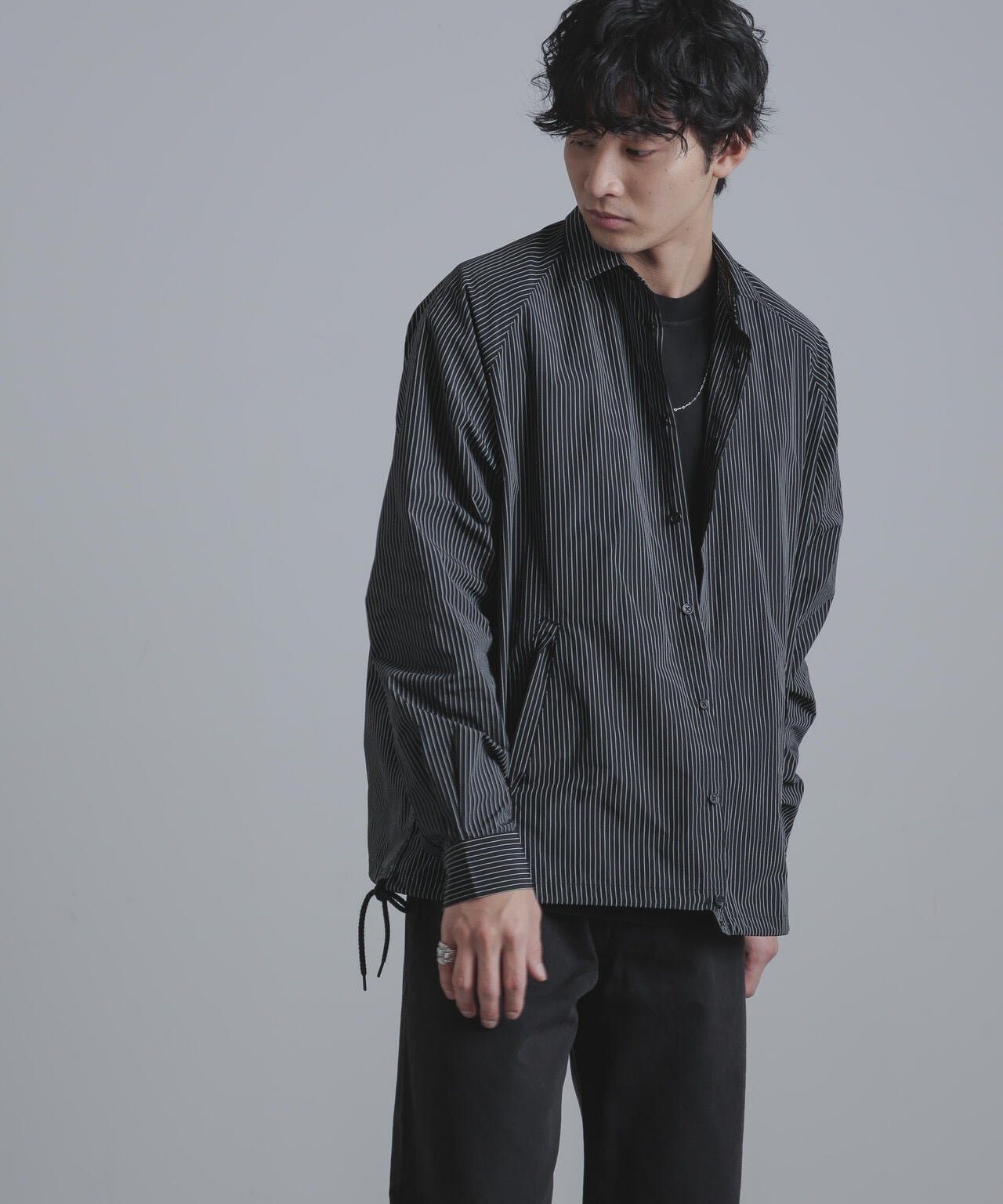 総柄サイドスピンドルコーチシャツジャケット 6684112216