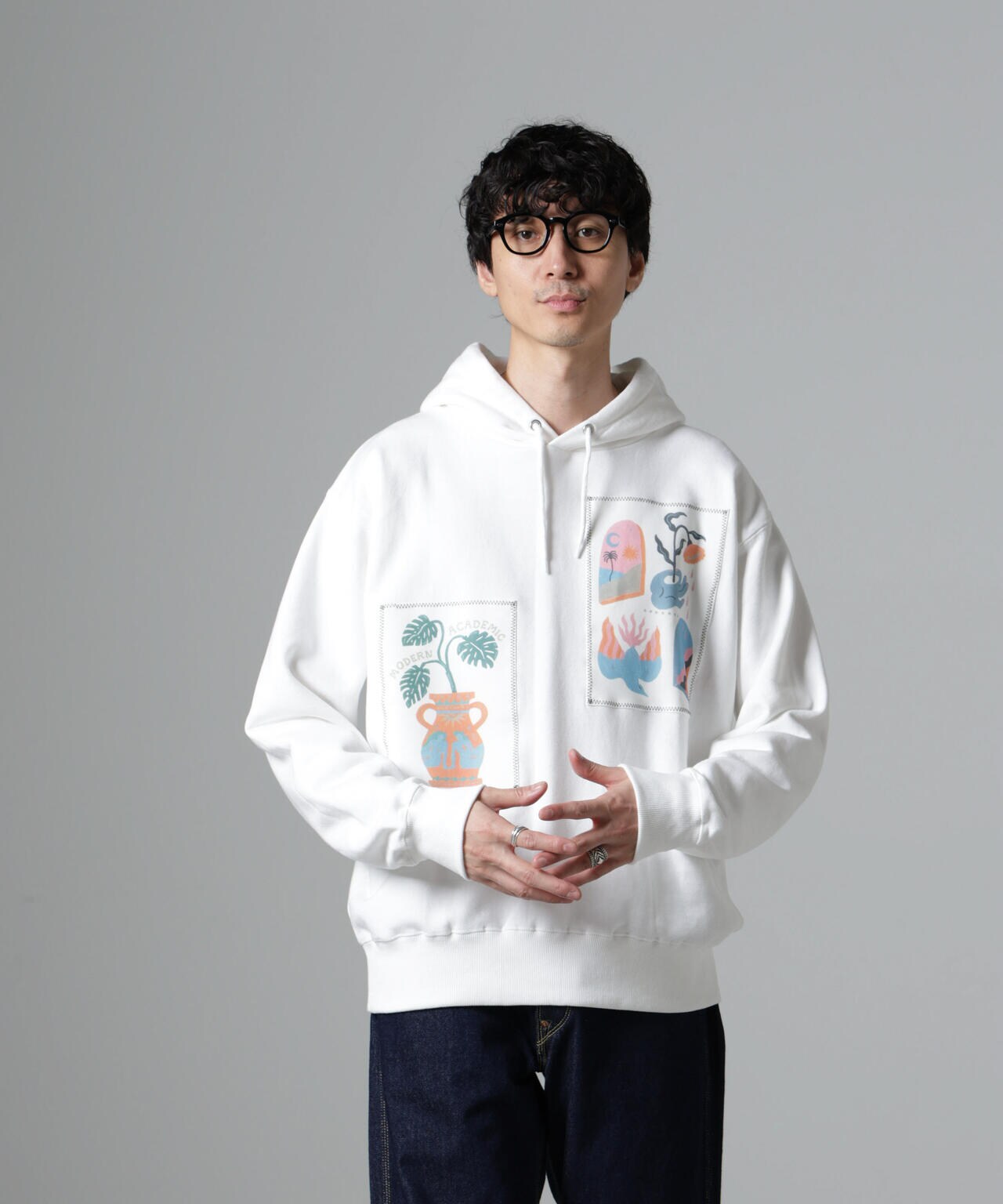 「Toyameg」modern academic リメイクプルオーバーパーカー 6684223234