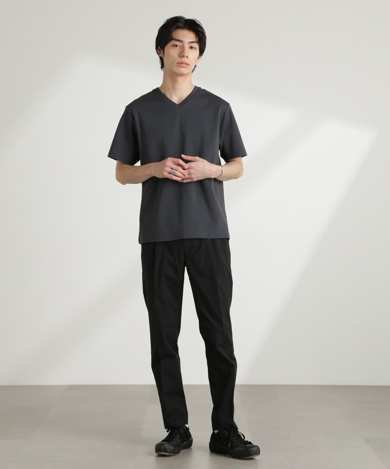 ダブルスムースVネックTシャツ 半袖 6725124214