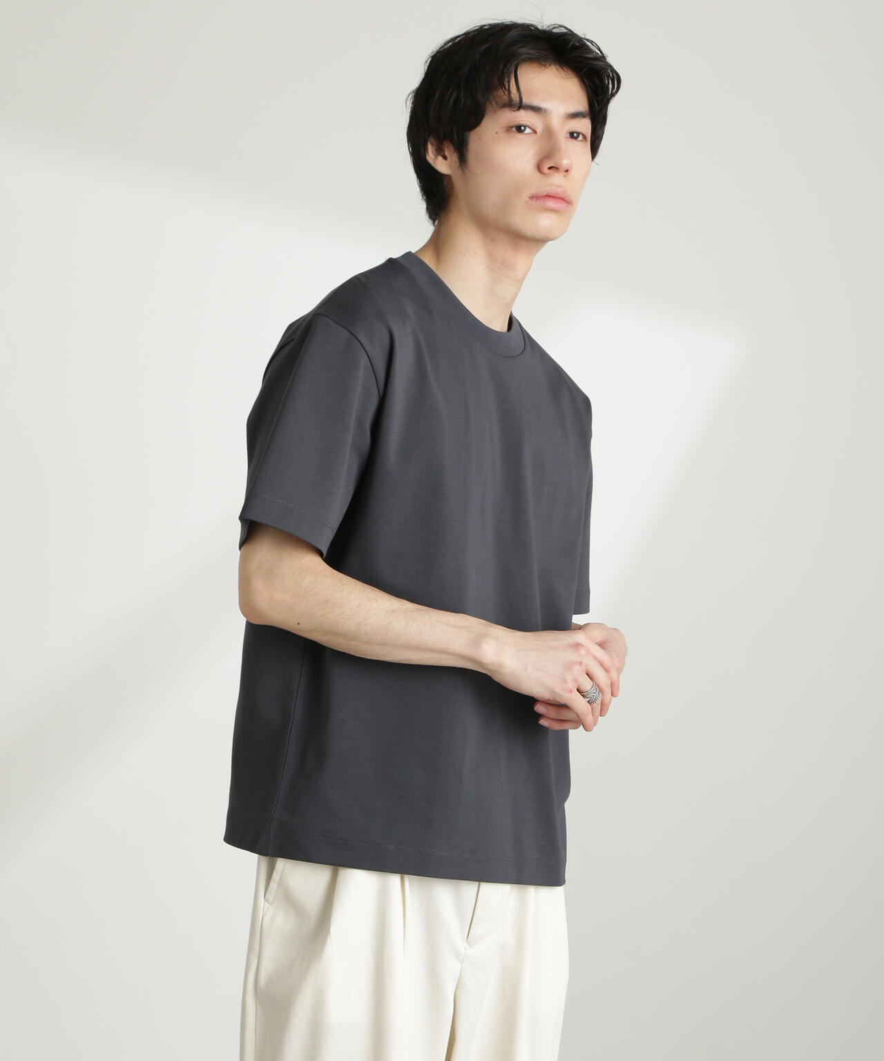 ダブルスムースクルーネックBIGTシャツ 半袖 6725124213