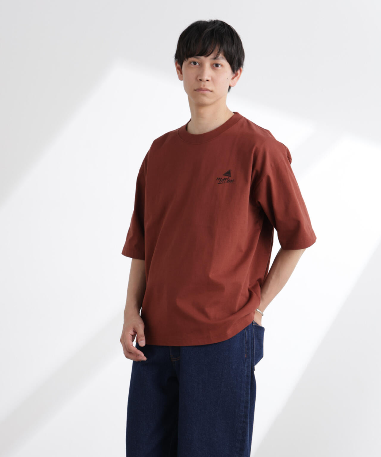 「MOFFISIE」1.0オリジナルプリント Tシャツ 半袖 6725124225