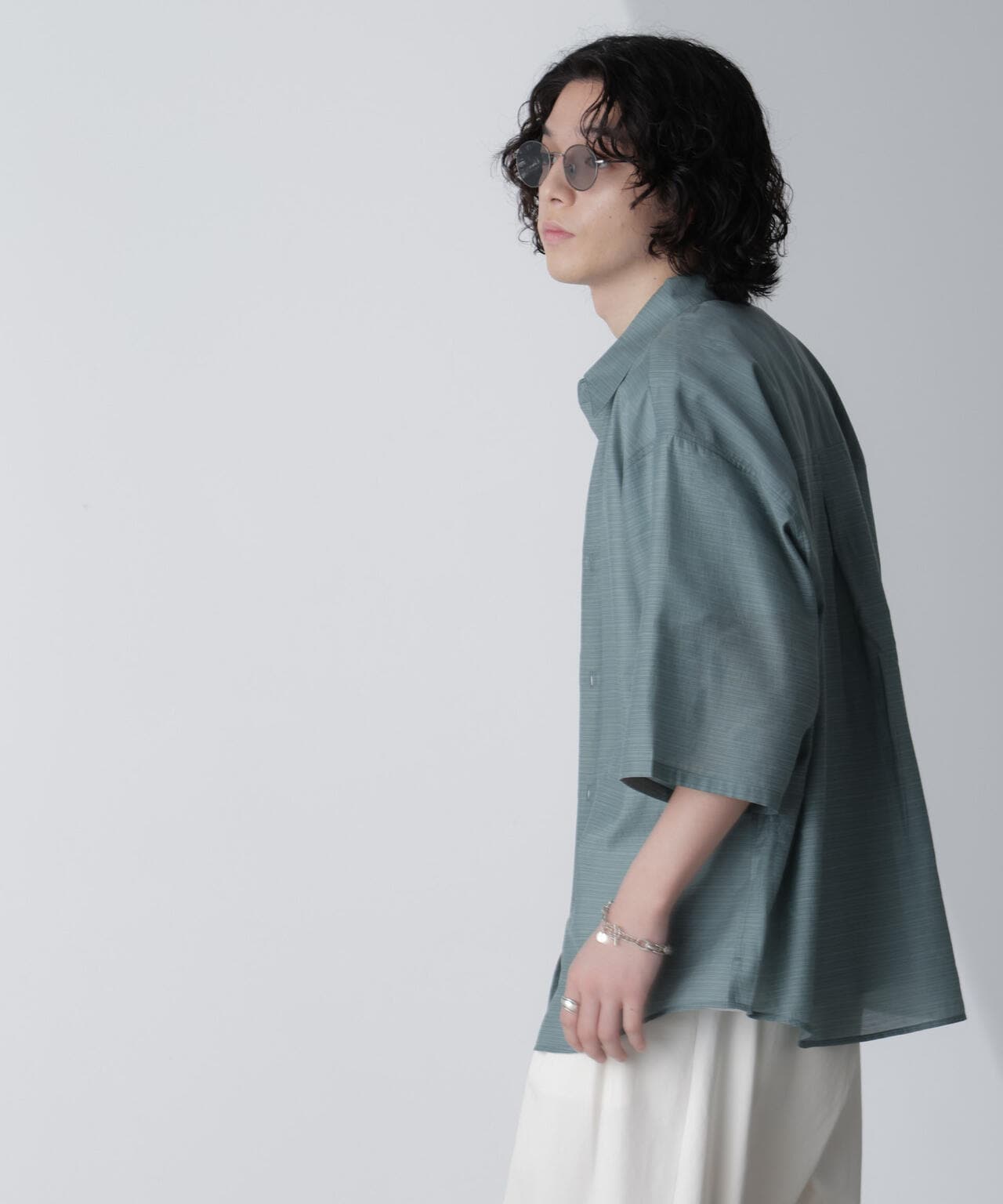リラックスシアーシャツ 半袖 6724121231
