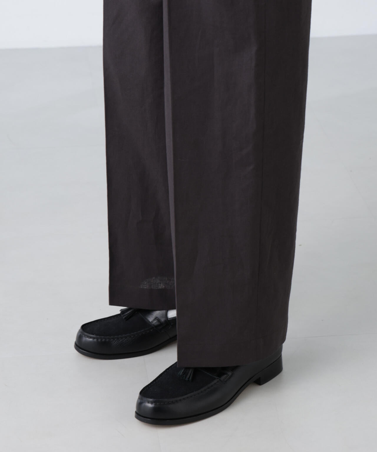 「BELGIUM LINEN FABRICS」リネンコットンストレートパンツ(セットアップ可) 6685127221
