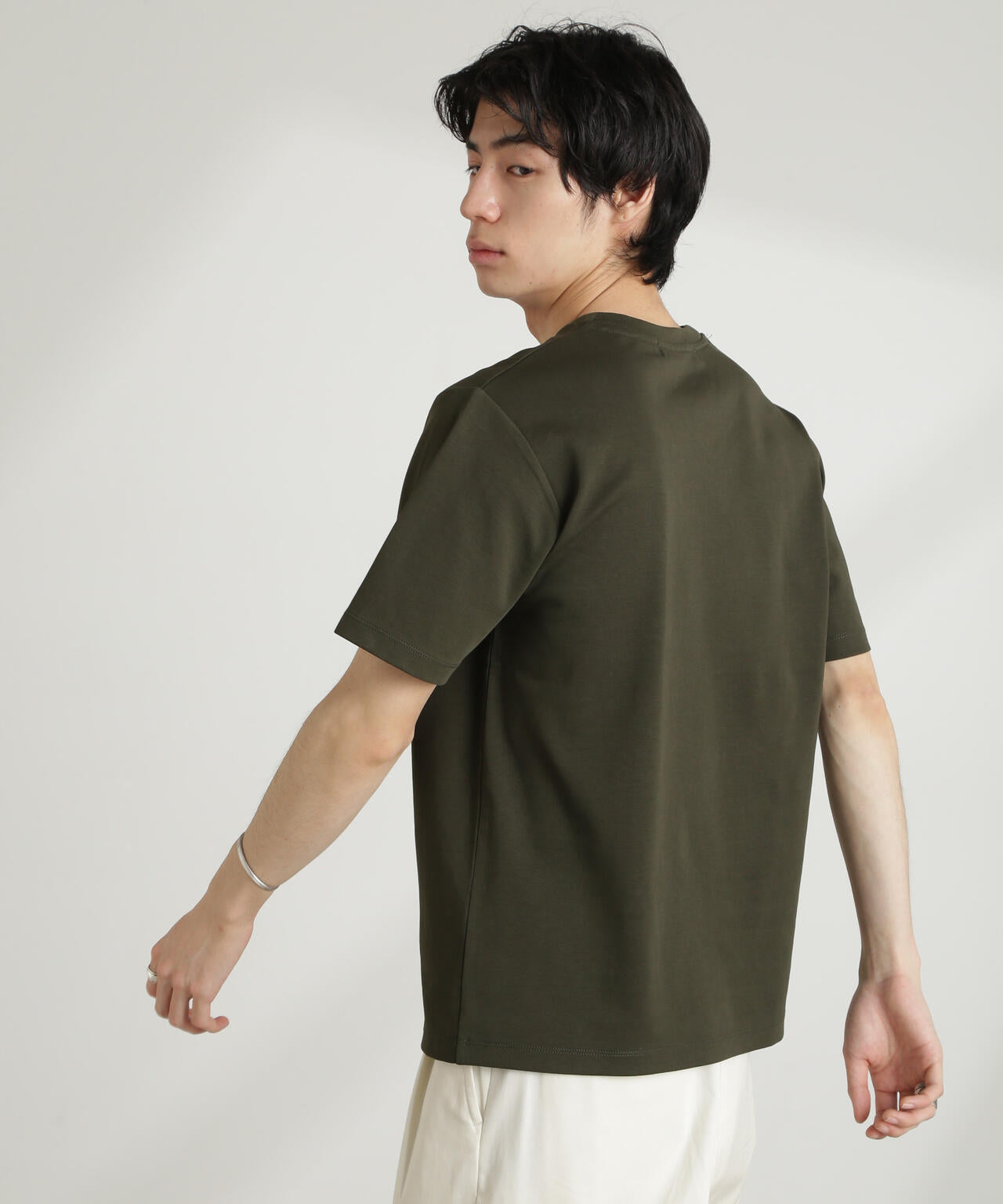 ダブルスムースVネックTシャツ 半袖 6725124214