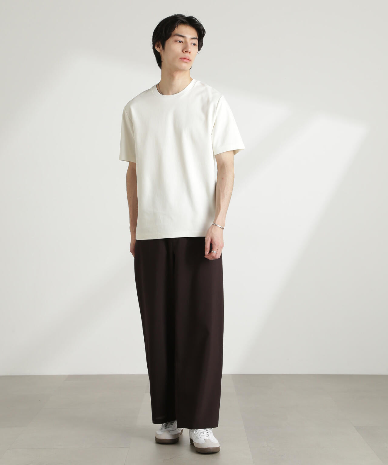 ダブルスムースクルーネックTシャツ 半袖 6725124211