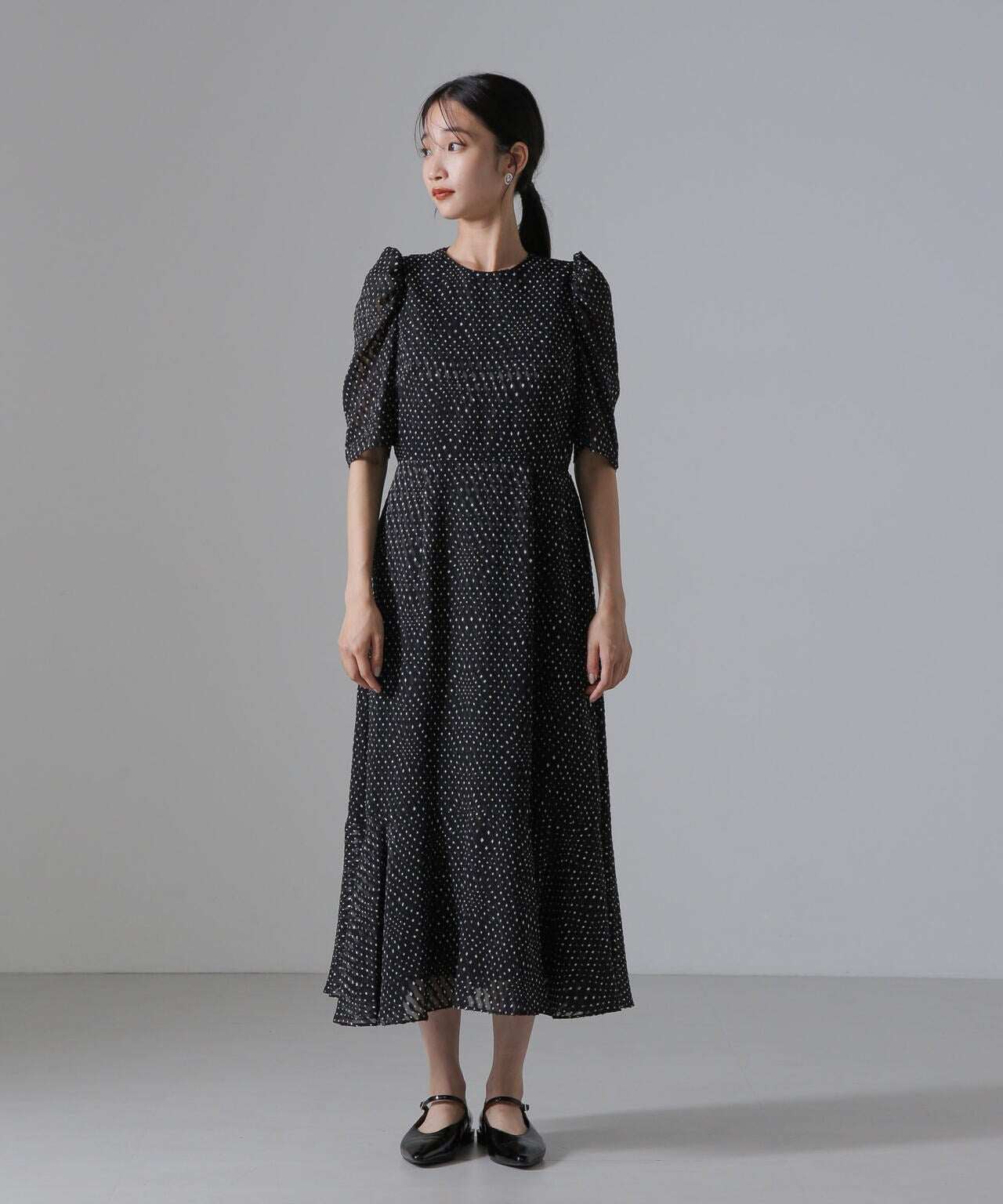 troisiemechaco/カットジャガードワンピース 6714219033
