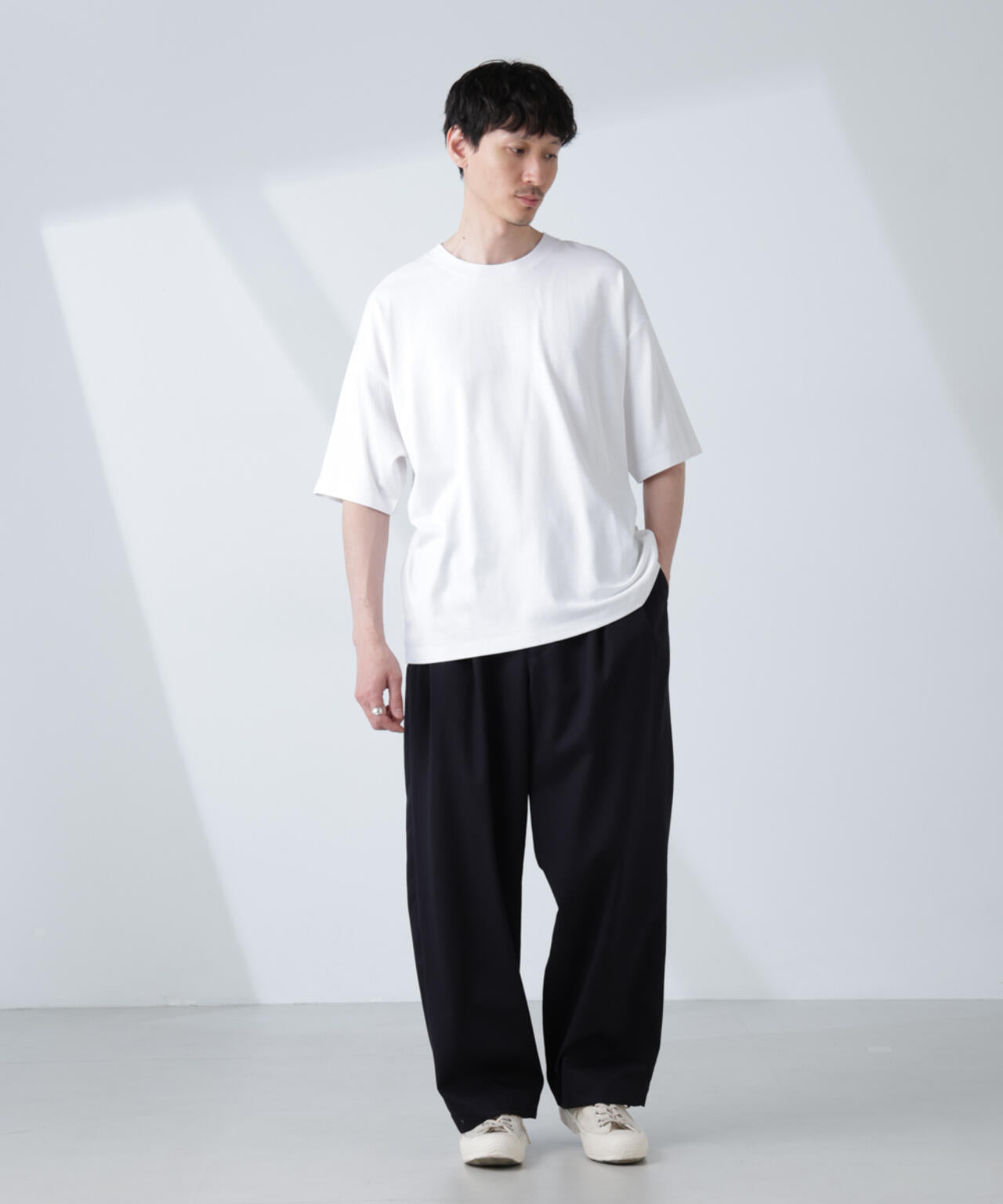WEB限定/Anti Soaked(R) 汗染み防止 クルーネック ビッグシルエットTシャツ 6685124233