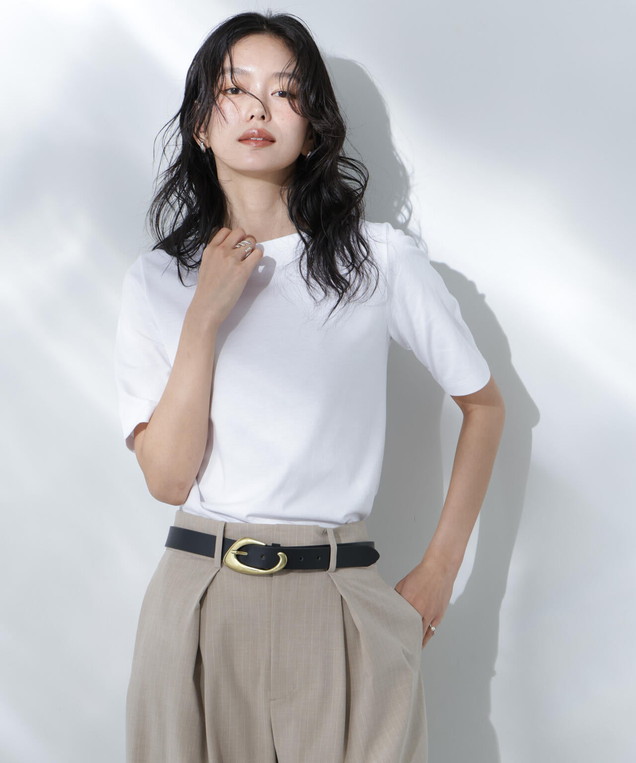 Anti Soaked(R) 汗染み防止ボートネックTシャツ 6695124303
