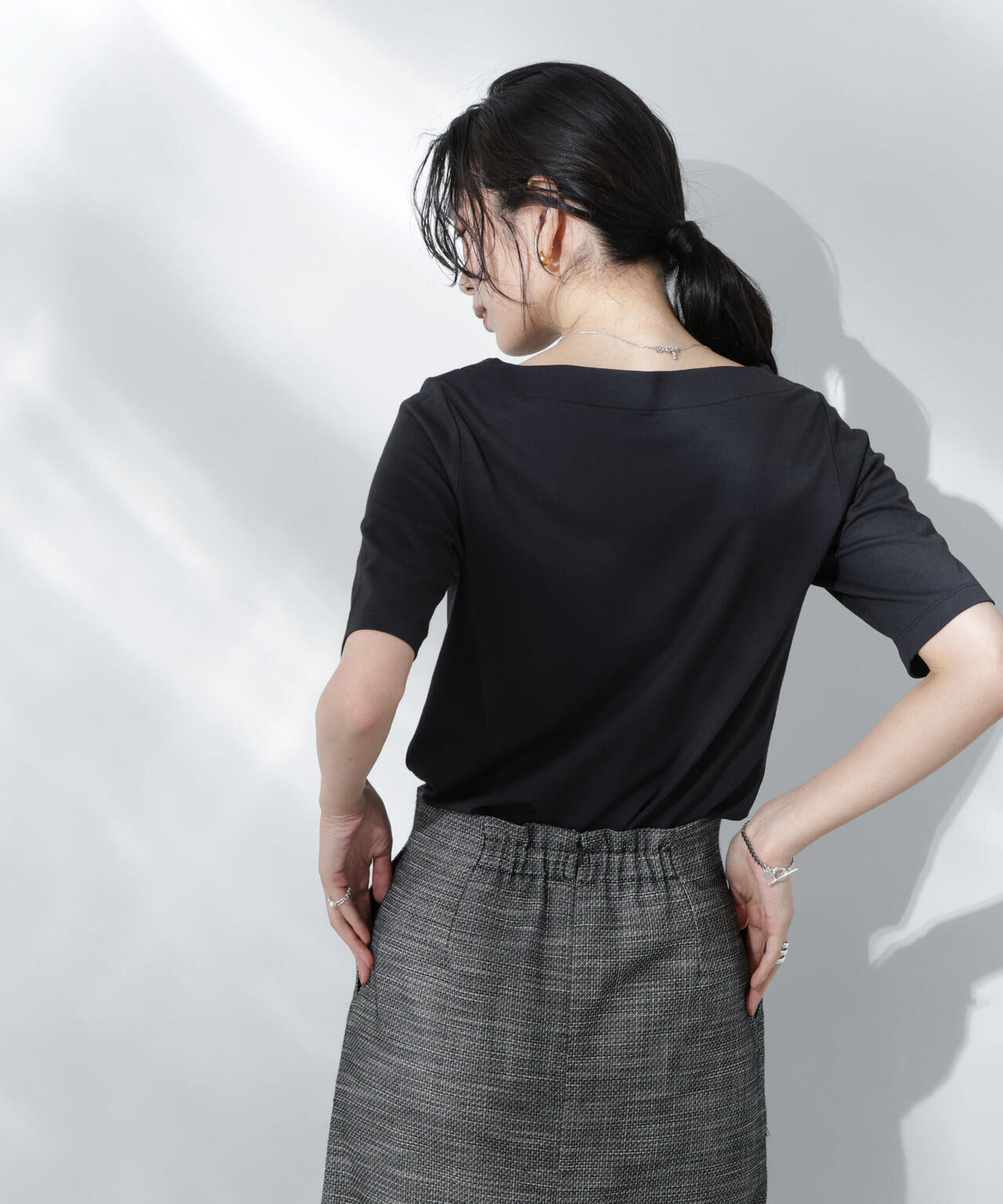 Anti Soaked(R) 汗染み防止ボートネックTシャツ 6695124303