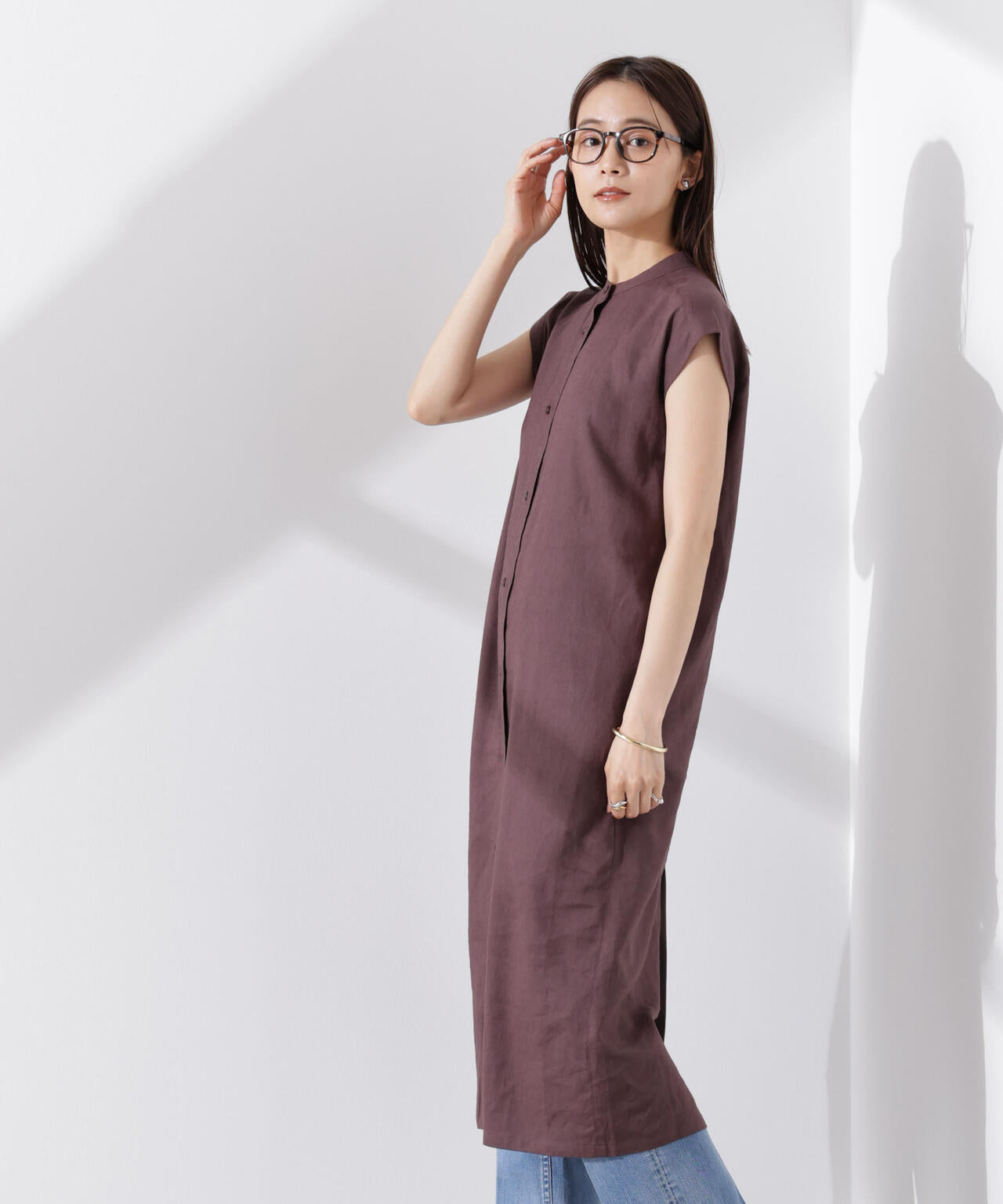 Anti Smell Linen フレンチスリーブワンピース 6735119314