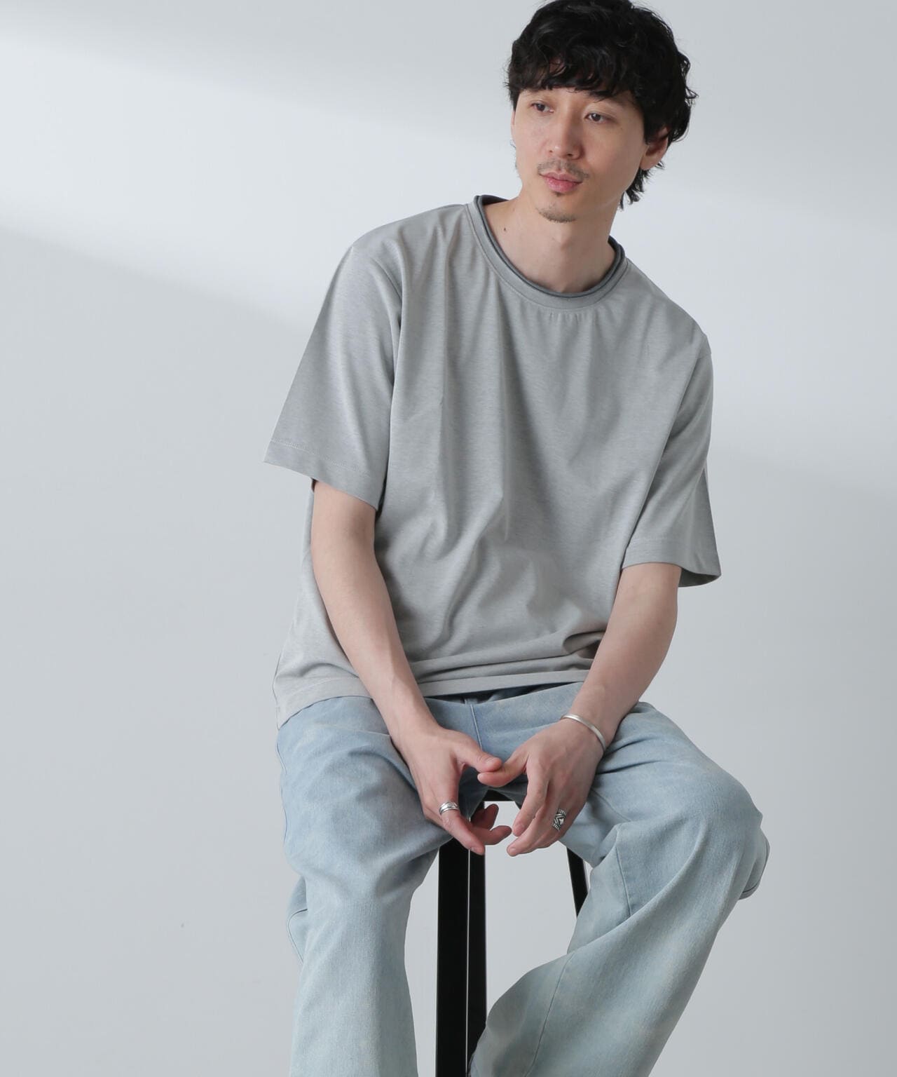 ダブルロールネック プレーティングTシャツ 6684124251