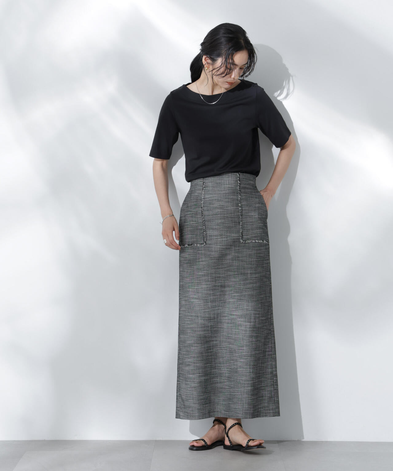 Anti Soaked(R) 汗染み防止ボートネックTシャツ 6695124303