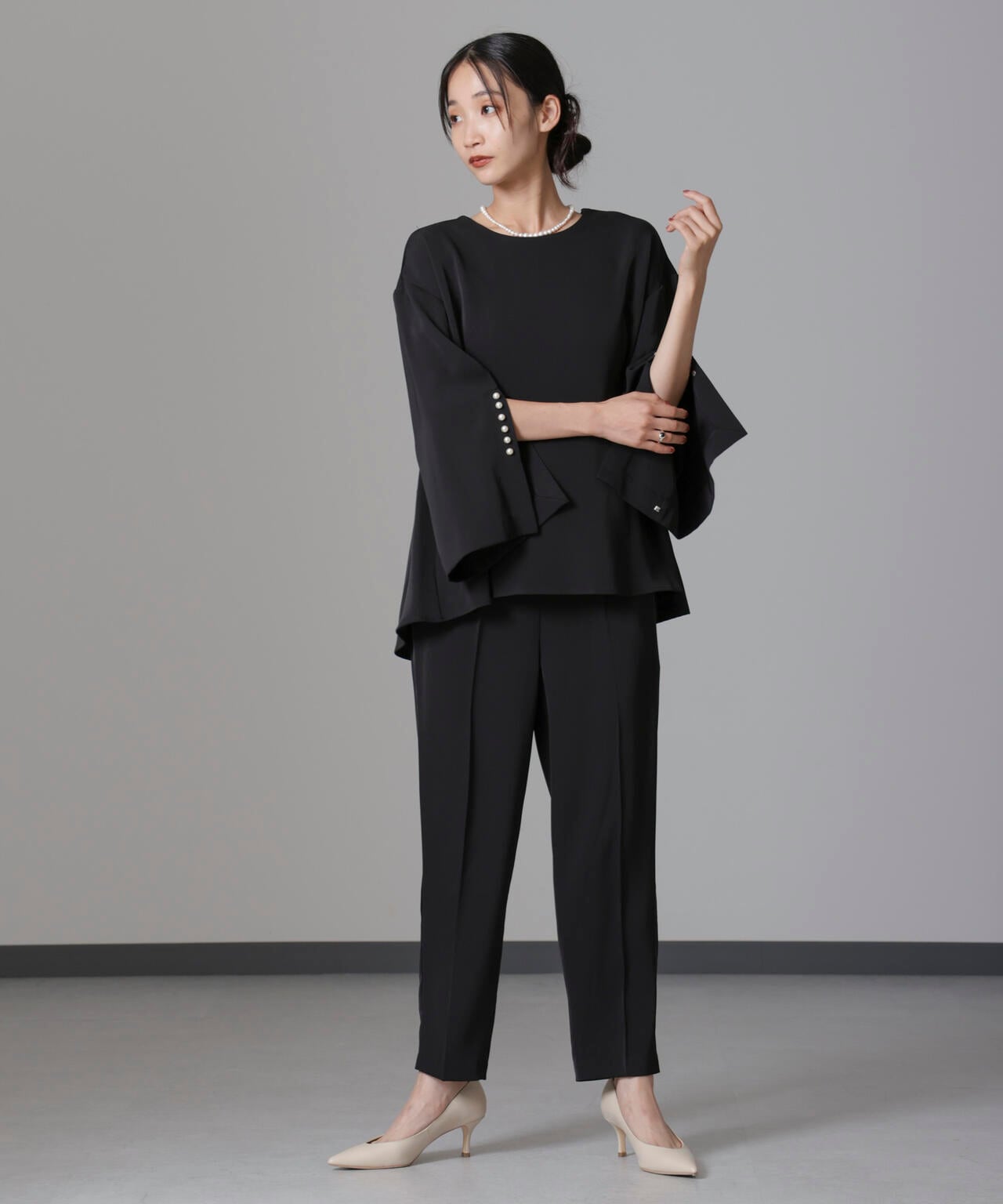 troisiemechaco/DOUBLE CLOTH セットアップパンツ 6714229002