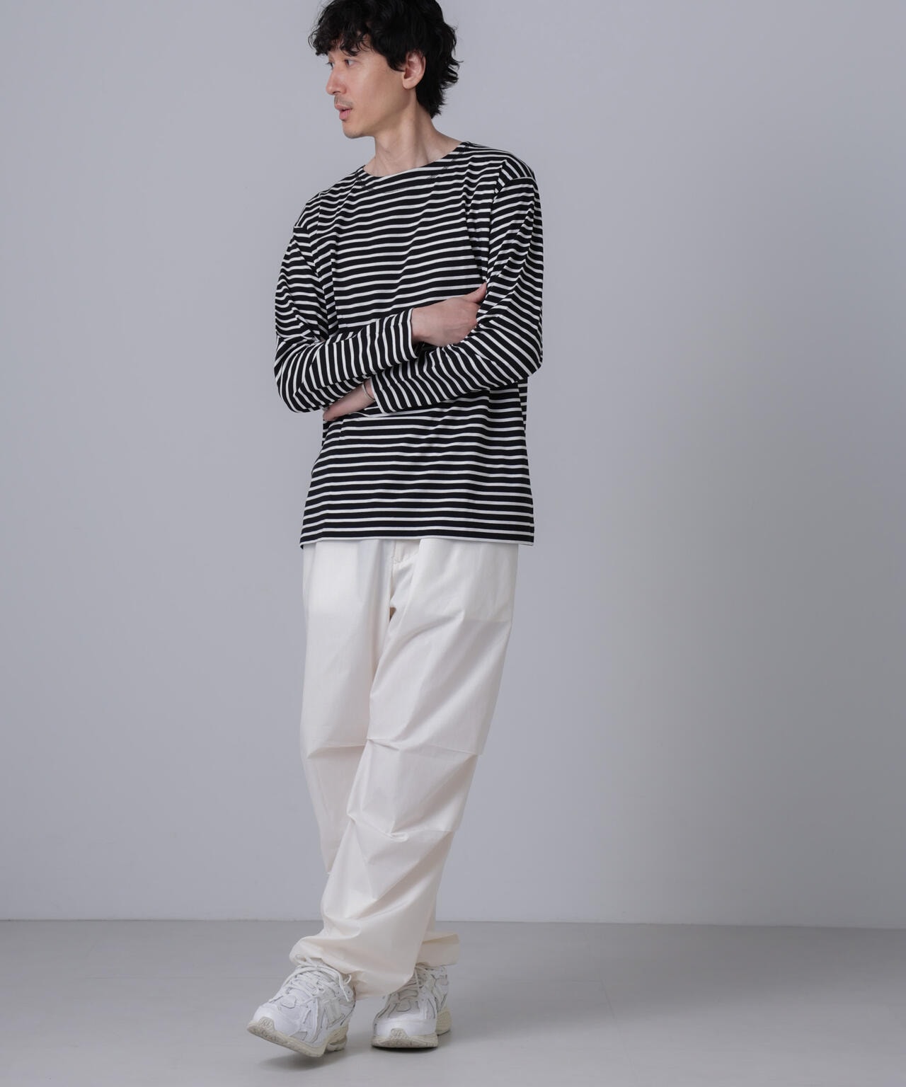 「NJ/CLUB」HOMESTOCKボーダーボートネックTシャツ 6684223201