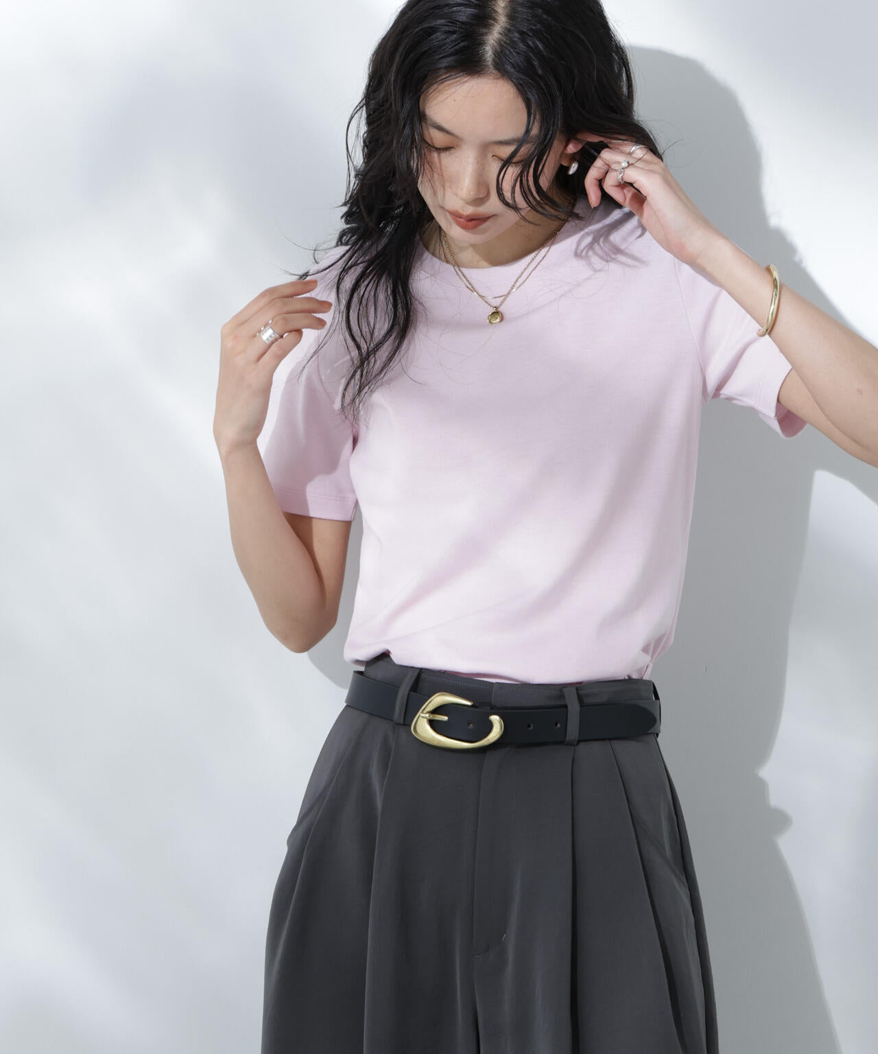 Anti Soaked(R) 汗染み防止カラフルクルーTシャツ 6695124306