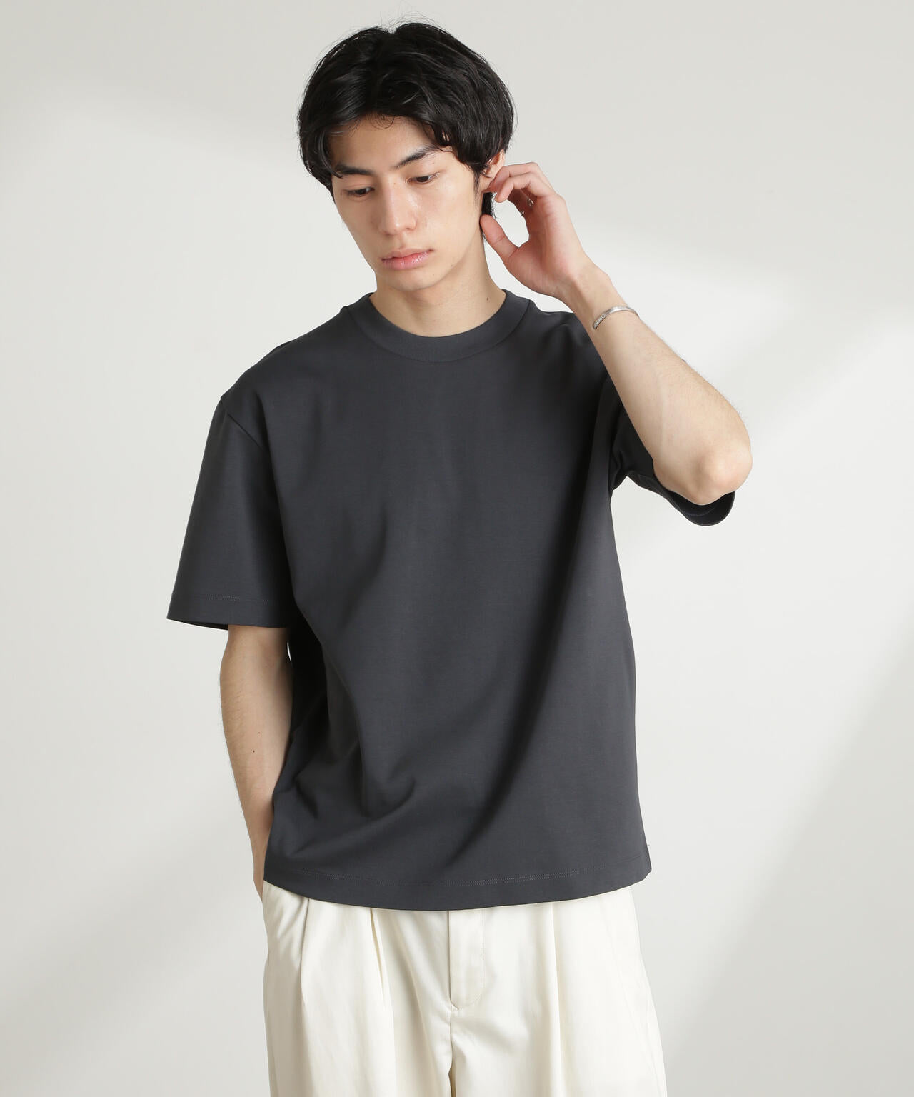 ダブルスムースクルーネックBIGTシャツ 半袖 6725124213