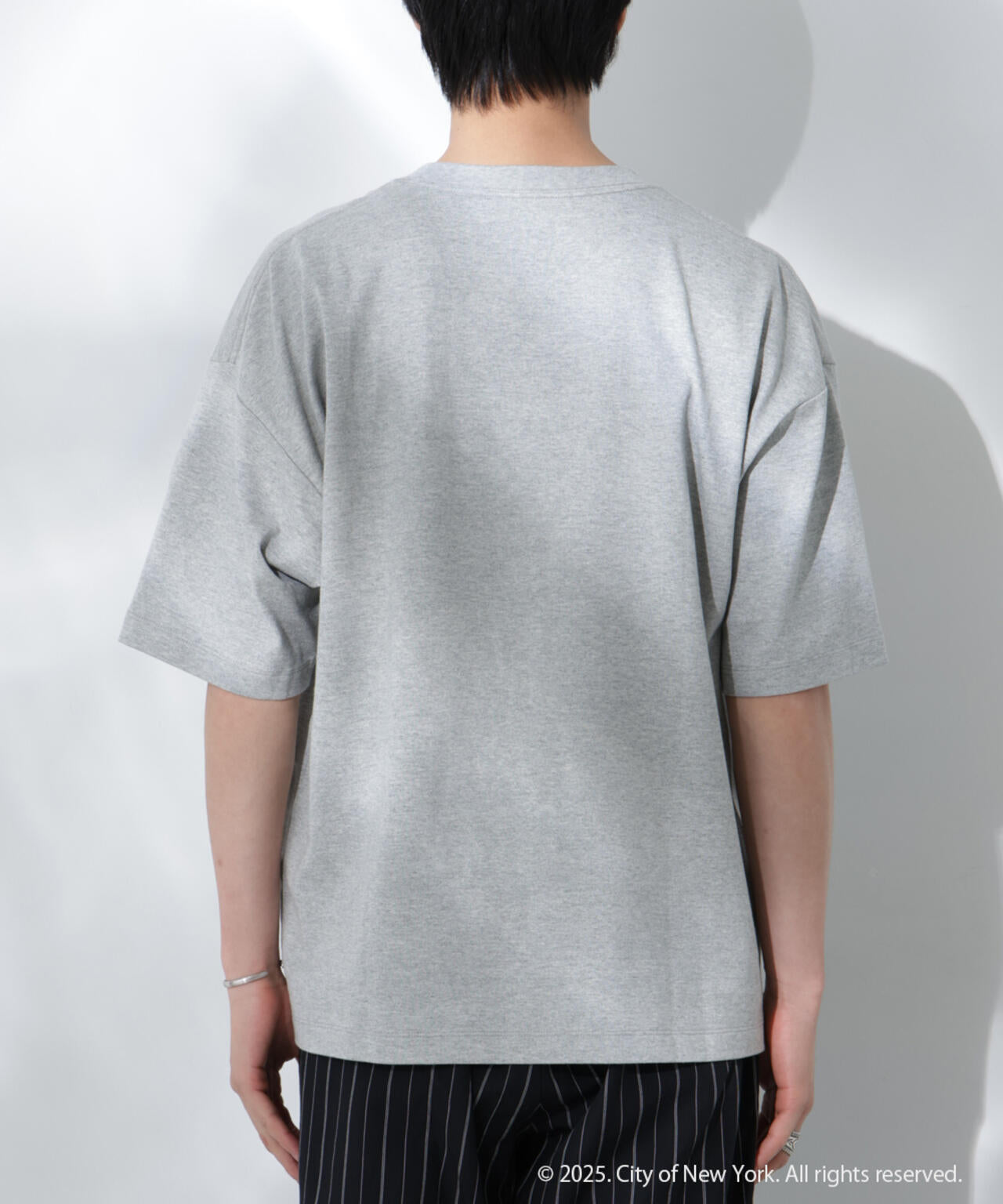Anti Soaked(R)×NYC ロゴ刺繍 汗染み防止Tシャツ 6685124222