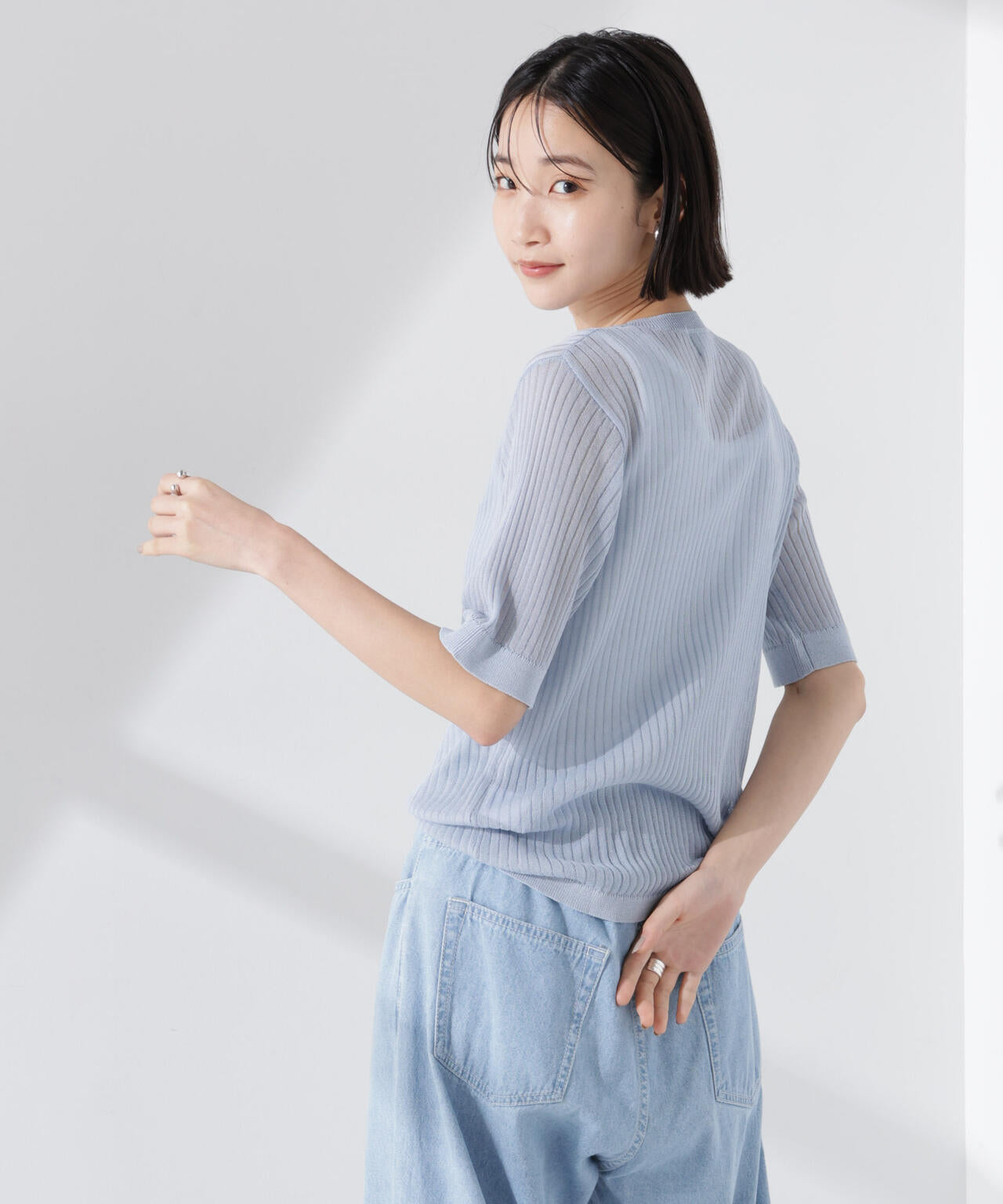 PENNEYS別注TheFOXシアーリブニットトップス 6735122326
