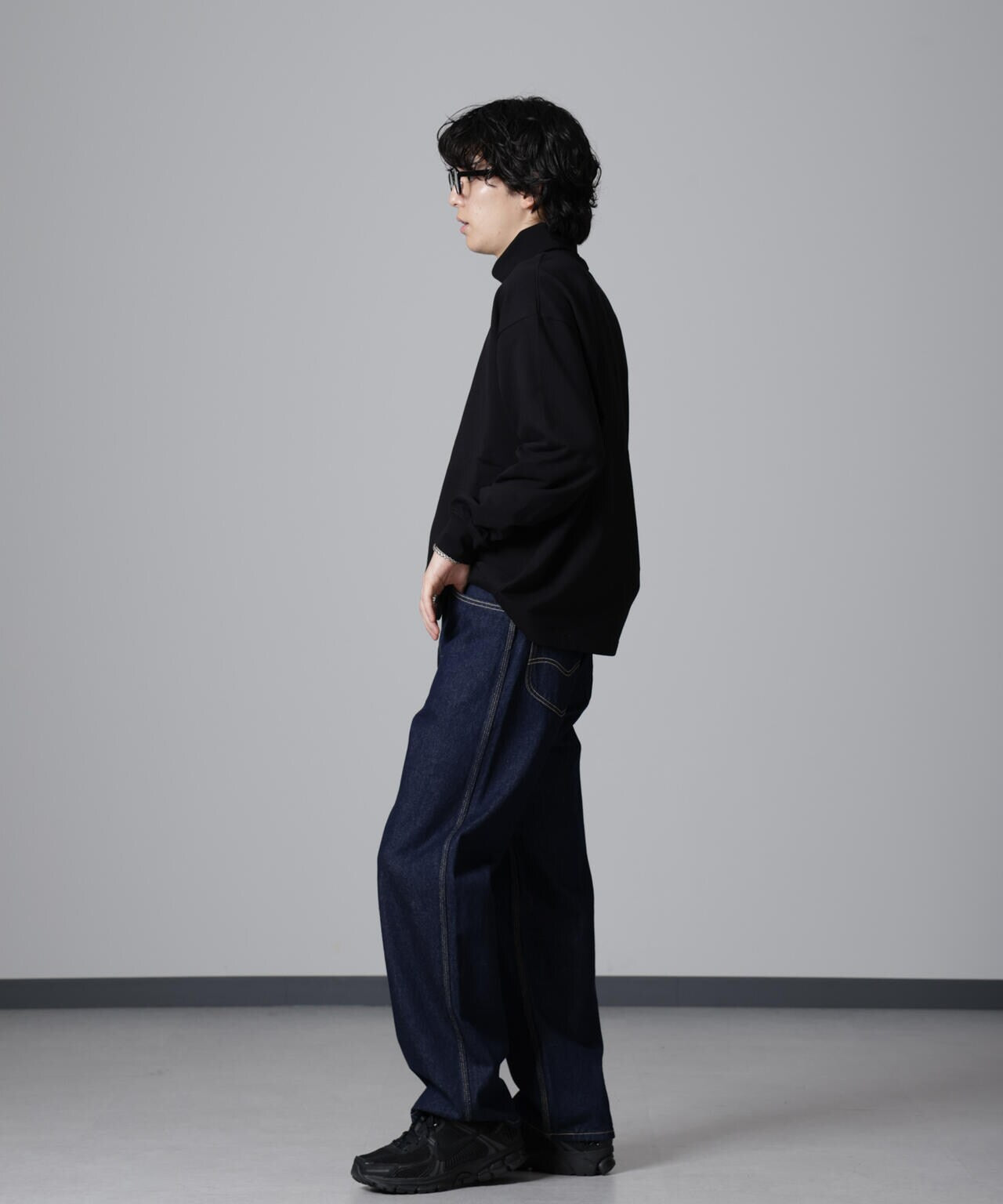 タートルカットミニ裏毛Tシャツ 長袖 6724223235
