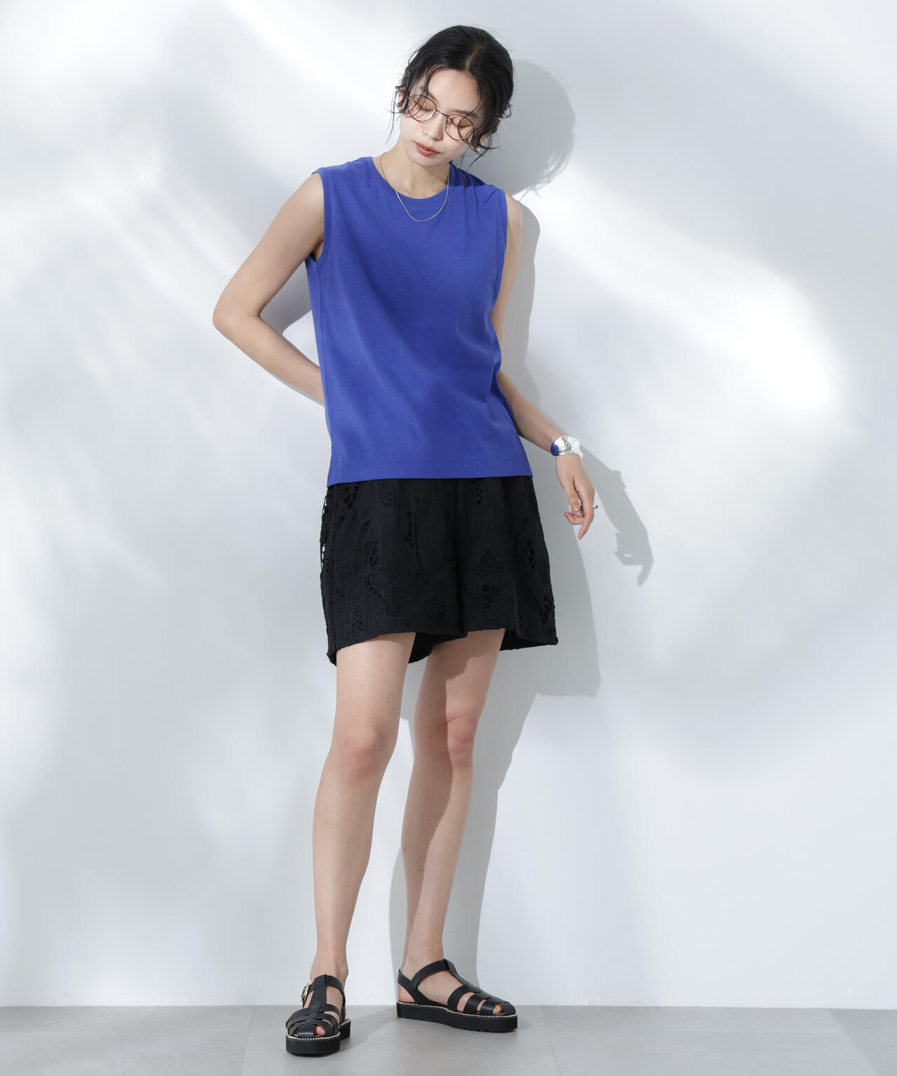 Anti Soaked(R) 汗染み防止カラフルノースリTシャツ 6695124307