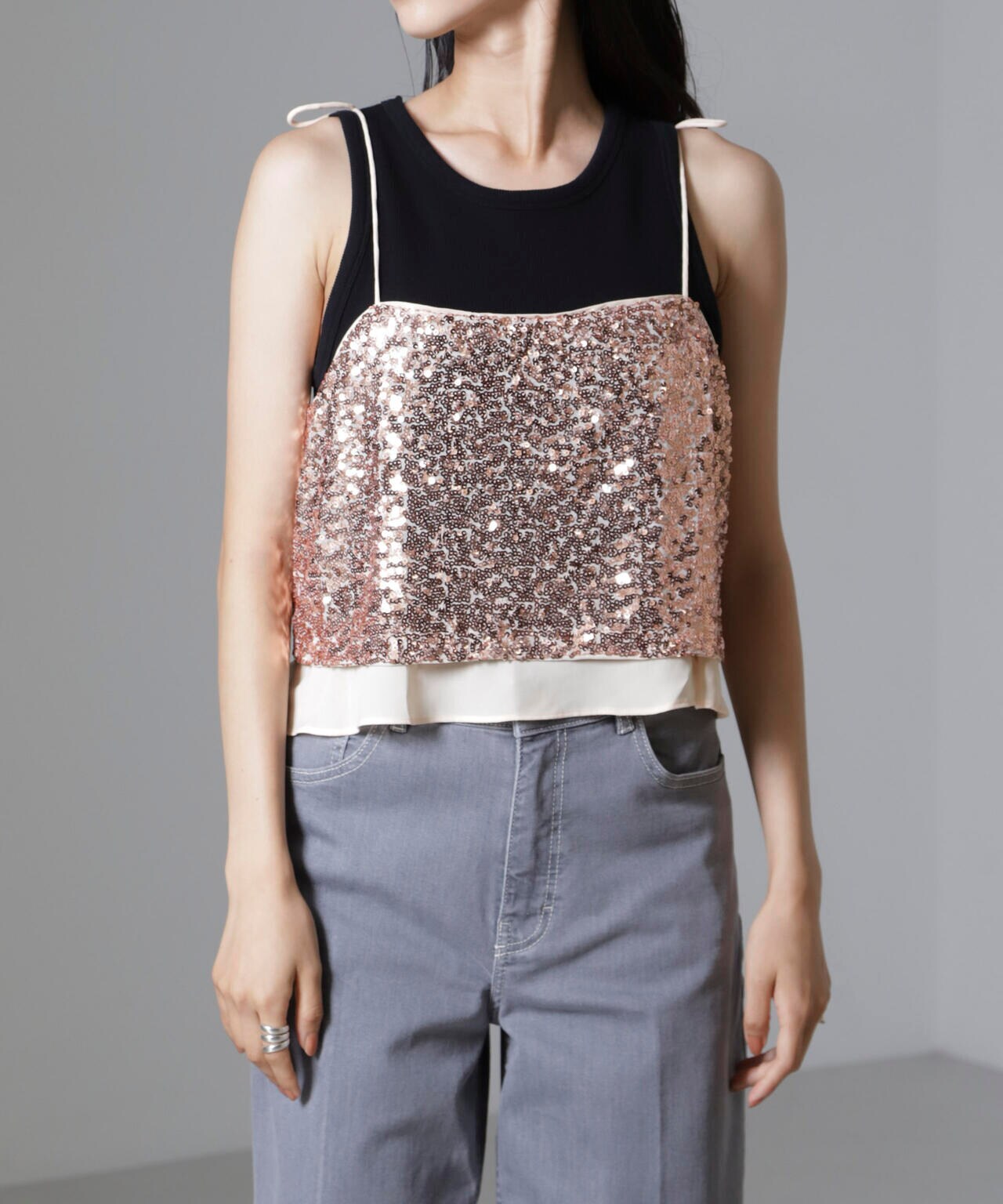 Baum und Pferdgarten/Sequins チューブキャミ(セットアップ可) 6714225002