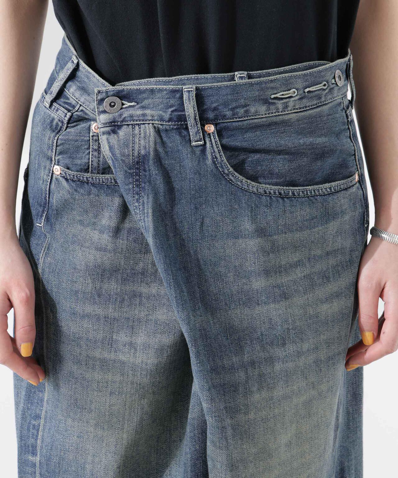 RhodolirioN/5Pockets Huge Shorts - Denim 6715128002