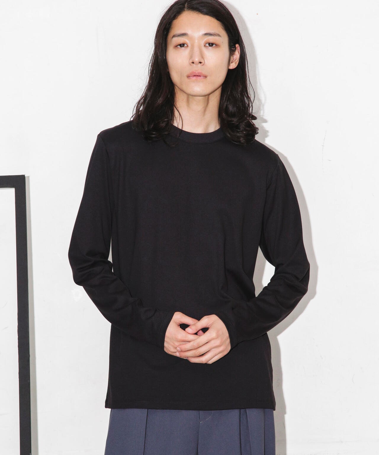 Anti Soaked 汗染み防止 クルーネックTシャツ長袖 6684123208