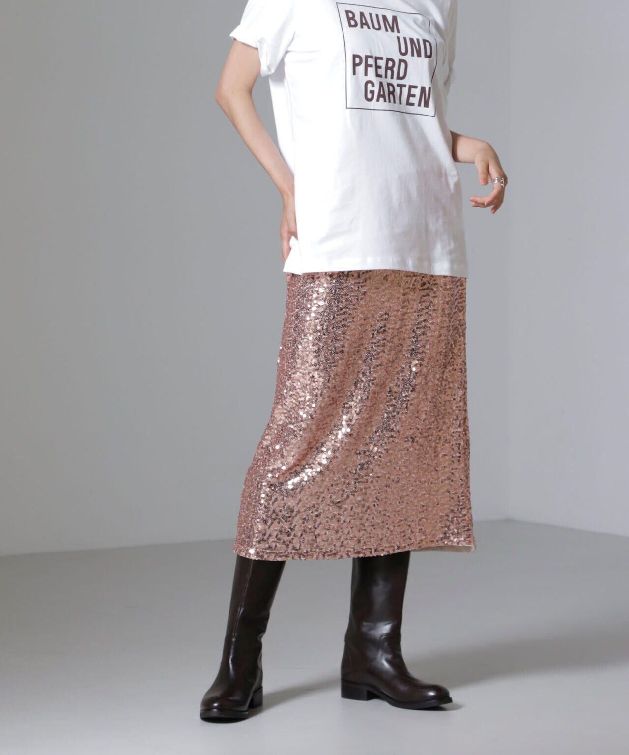 BAUM UND PFERDGARTEN/Sequins スカート(セットアップ可) 6714230014