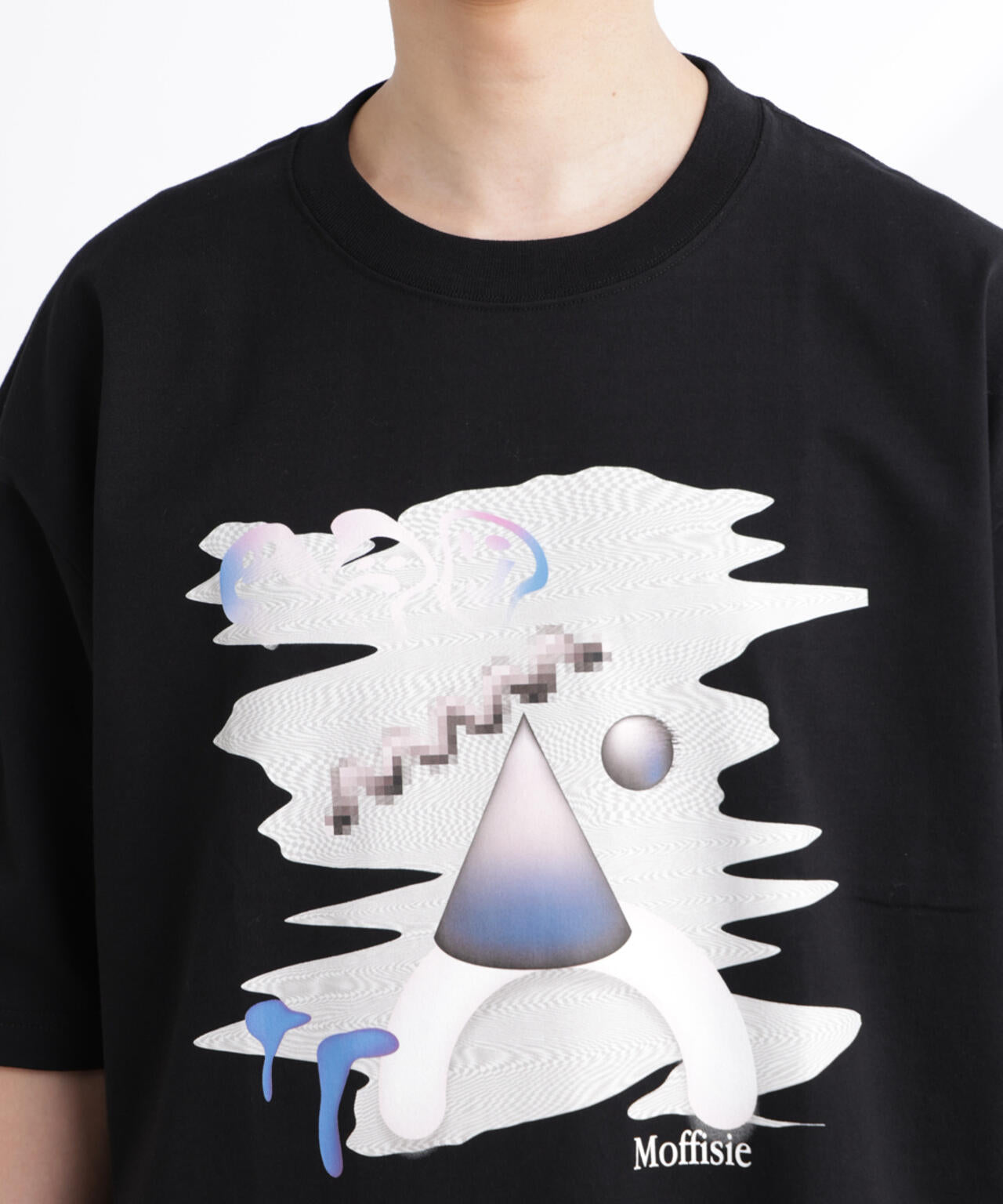 「MOFFISIE」1.0オリジナルプリント Tシャツ 半袖 6725124225