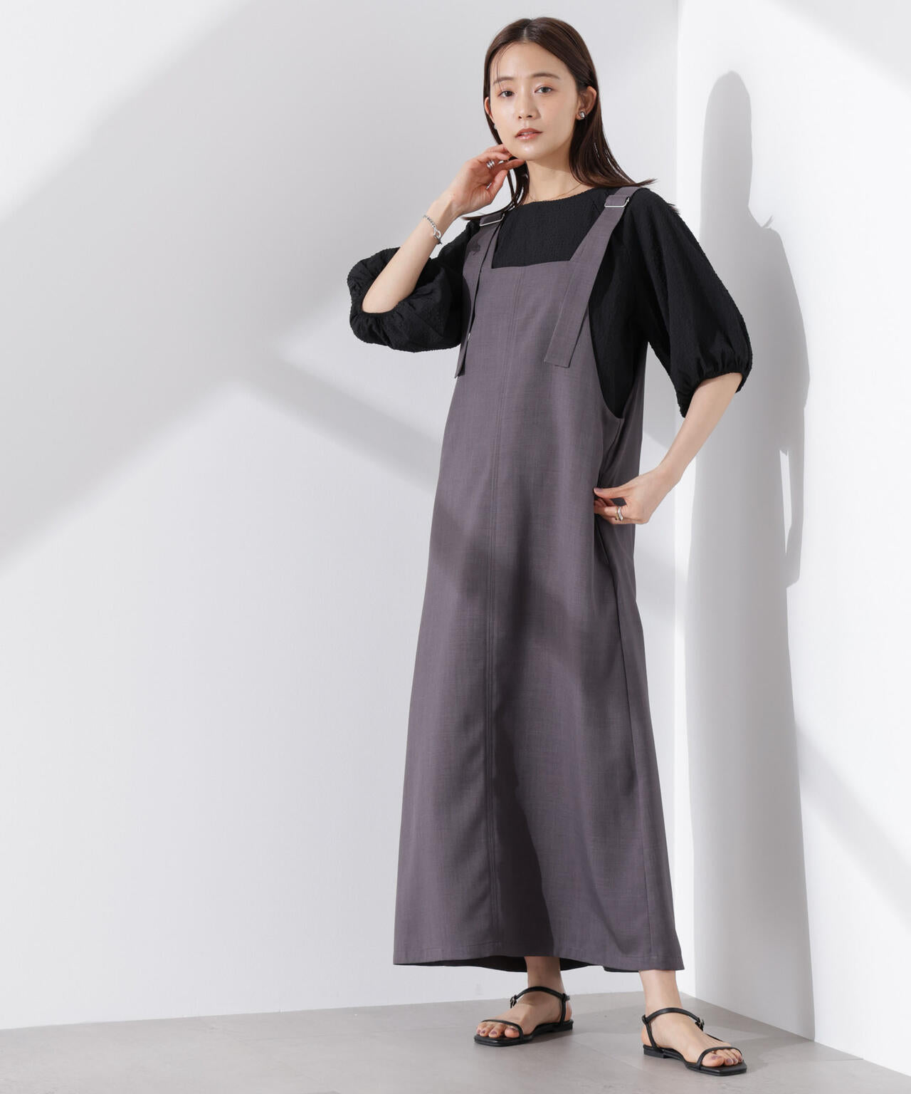 前後2wayサロペットワンピース 6735119330