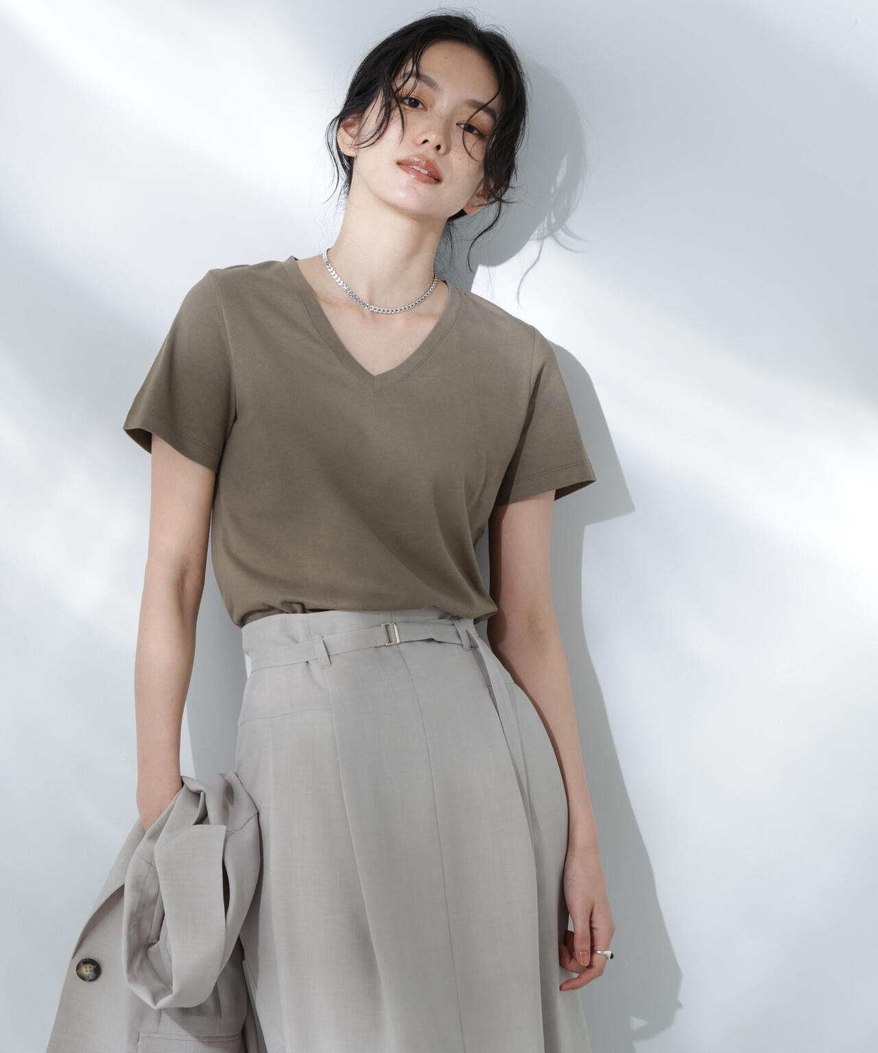 Anti Soaked(R) 汗染み防止VネックTシャツ 6695124301