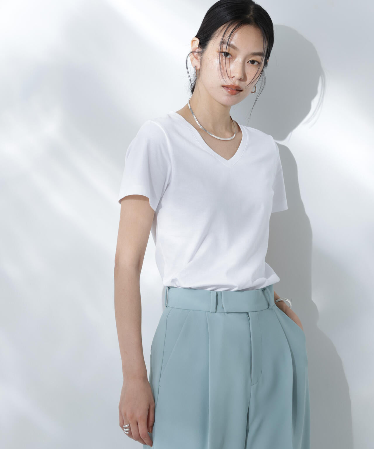 Anti Soaked(R) 汗染み防止VネックTシャツ 6695124301