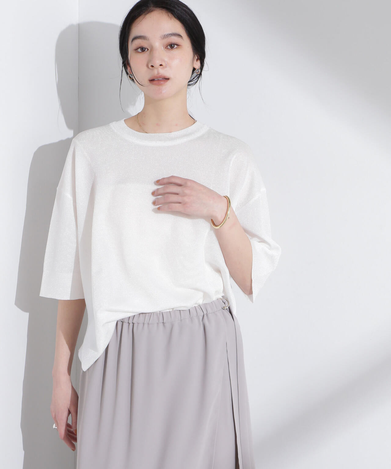 オーロララメシアースムースニットTシャツ 6695122312