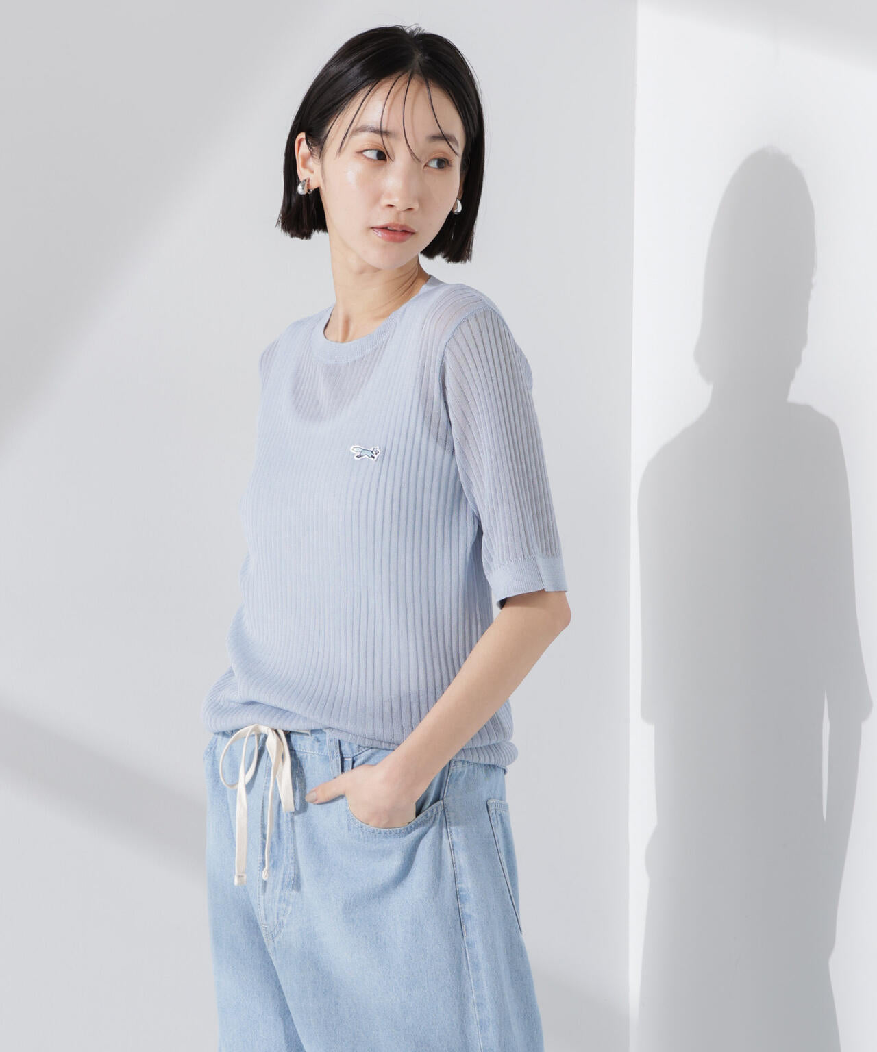 PENNEYS別注TheFOXシアーリブニットトップス 6735122326