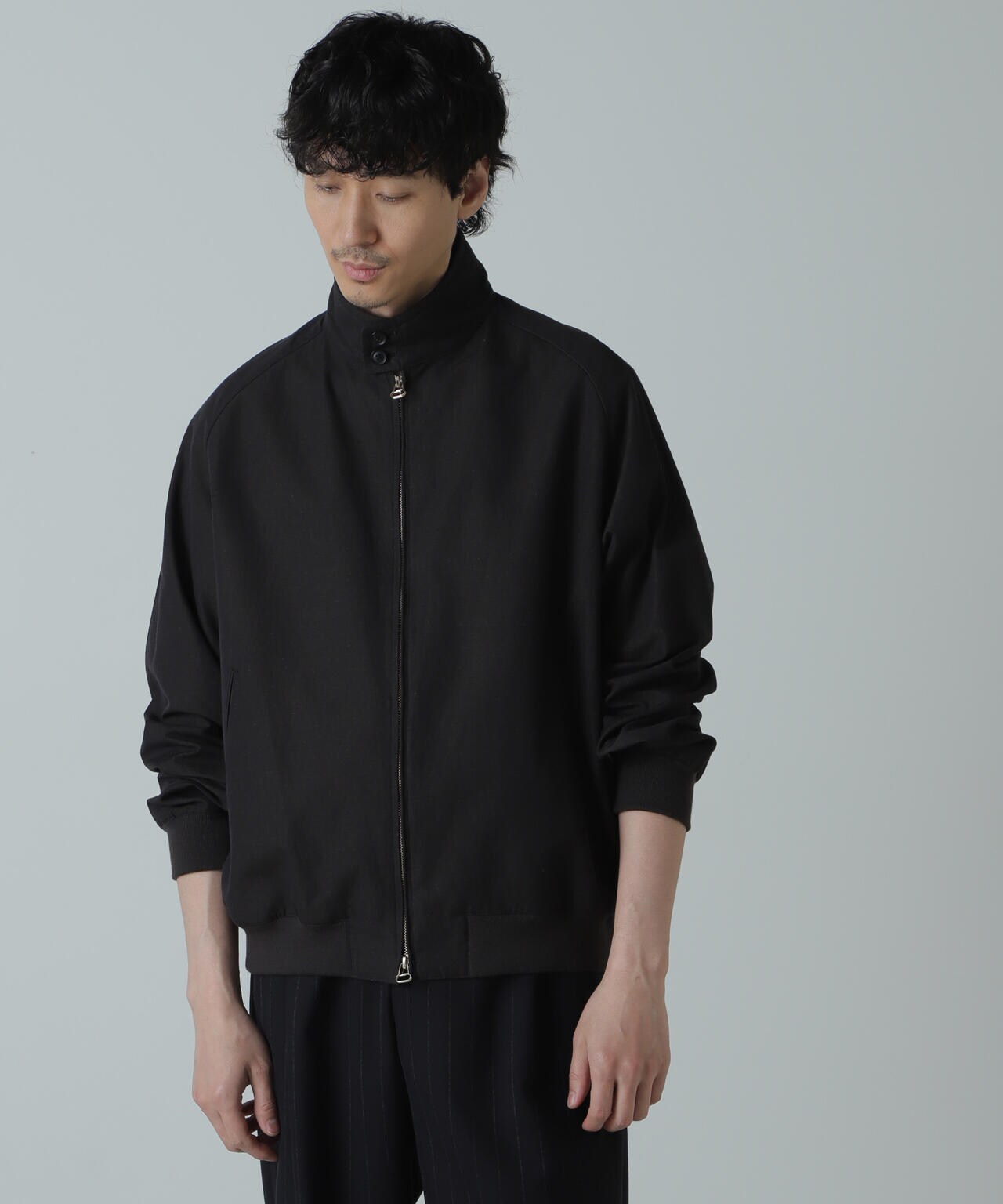 AB.コットンラミー ネップシャンブレーハリトンジャケット 6684112228