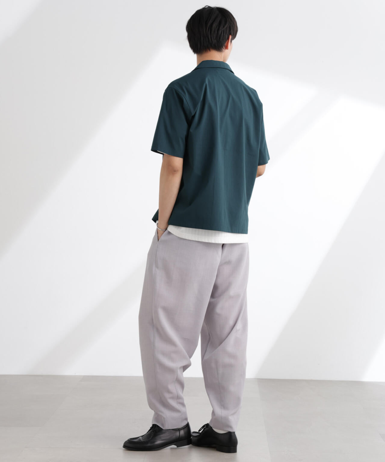 ドライジャージーオープンカラーシャツ 半袖(セットアップ可) 6725121216