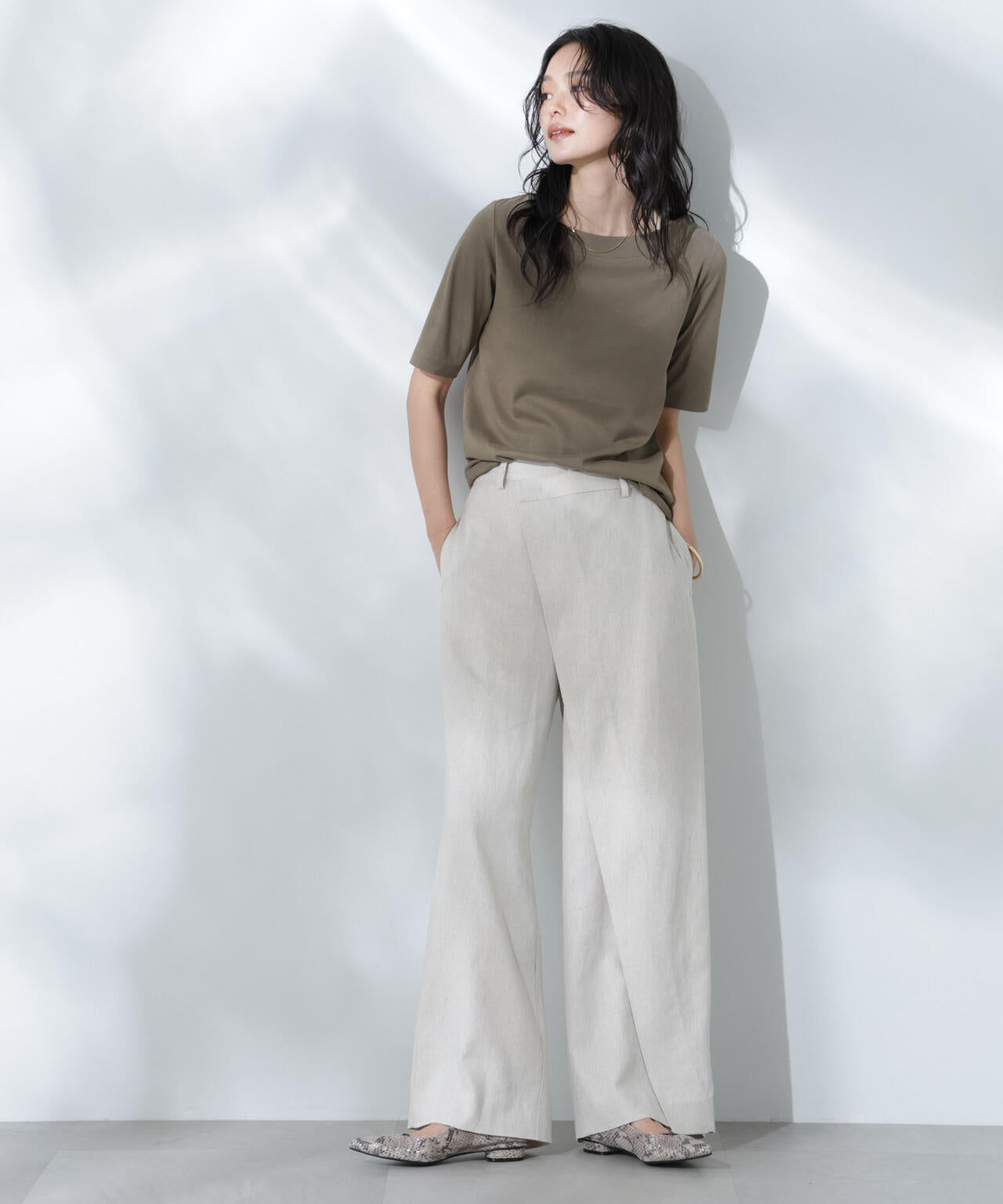 Anti Soaked(R) 汗染み防止ボートネックTシャツ 6695124303