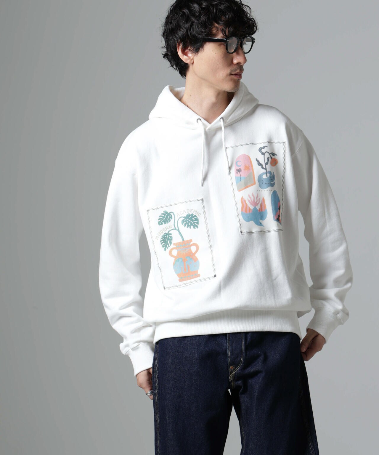 「Toyameg」modern academic リメイクプルオーバーパーカー 6684223234