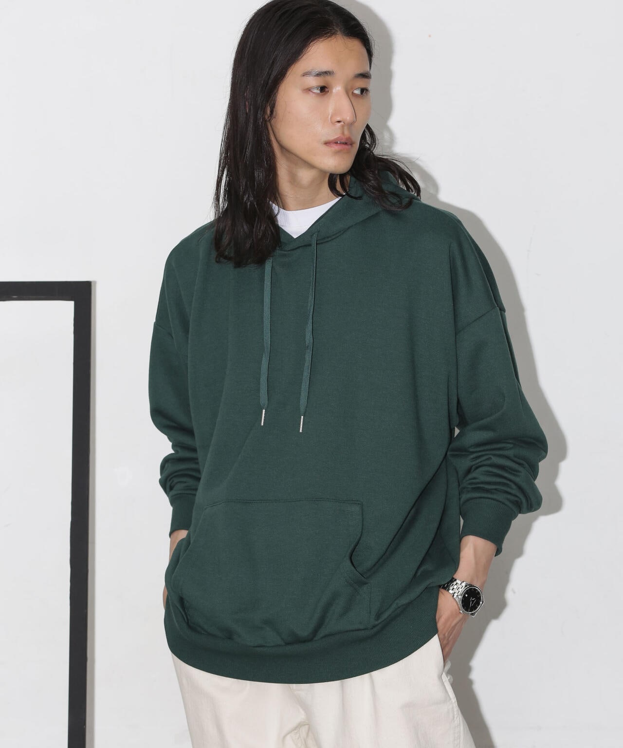 ビックシルエットフーディー 6724123210
