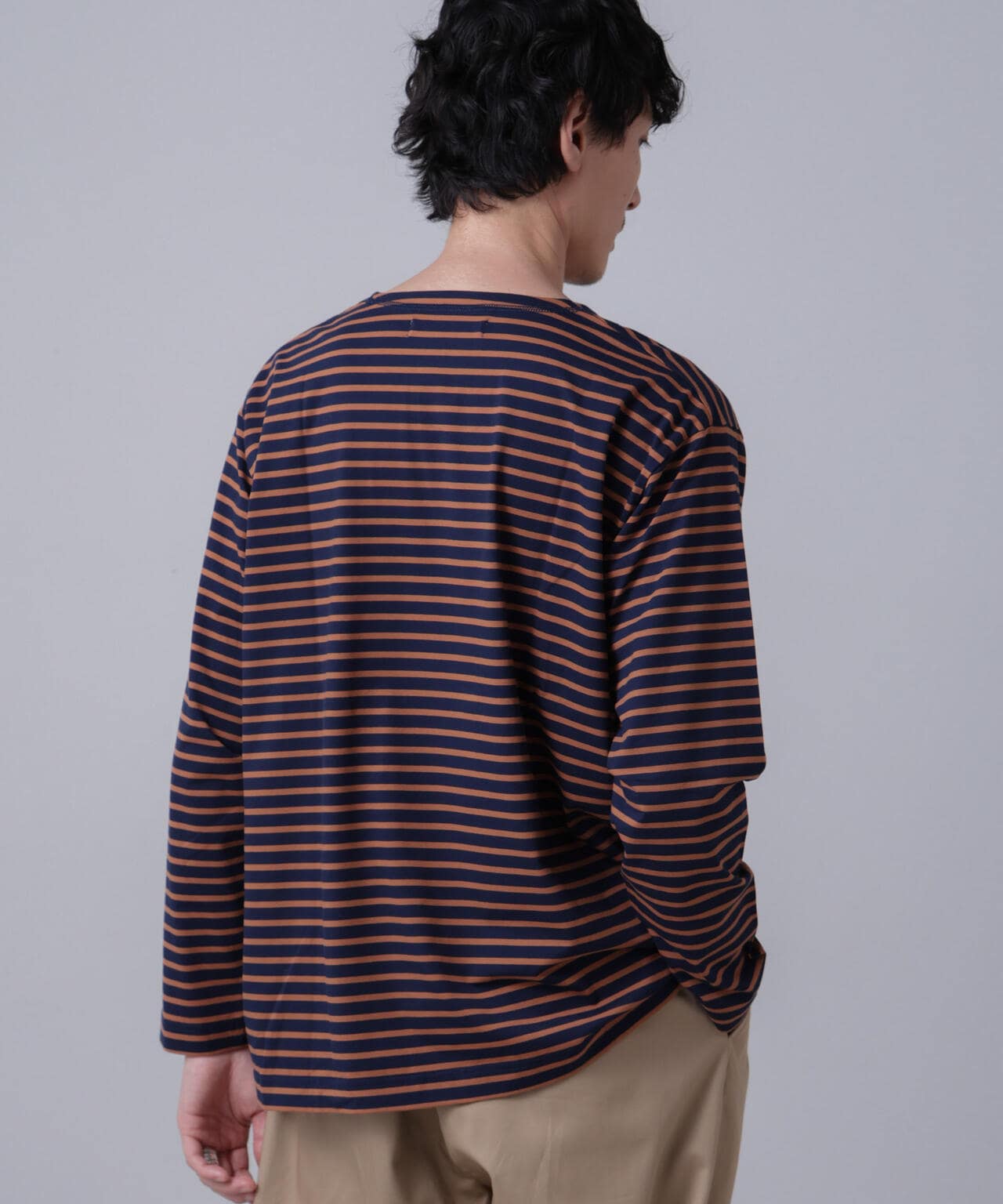 「NJ/CLUB」HOMESTOCKボーダーボートネックTシャツ 6684223201