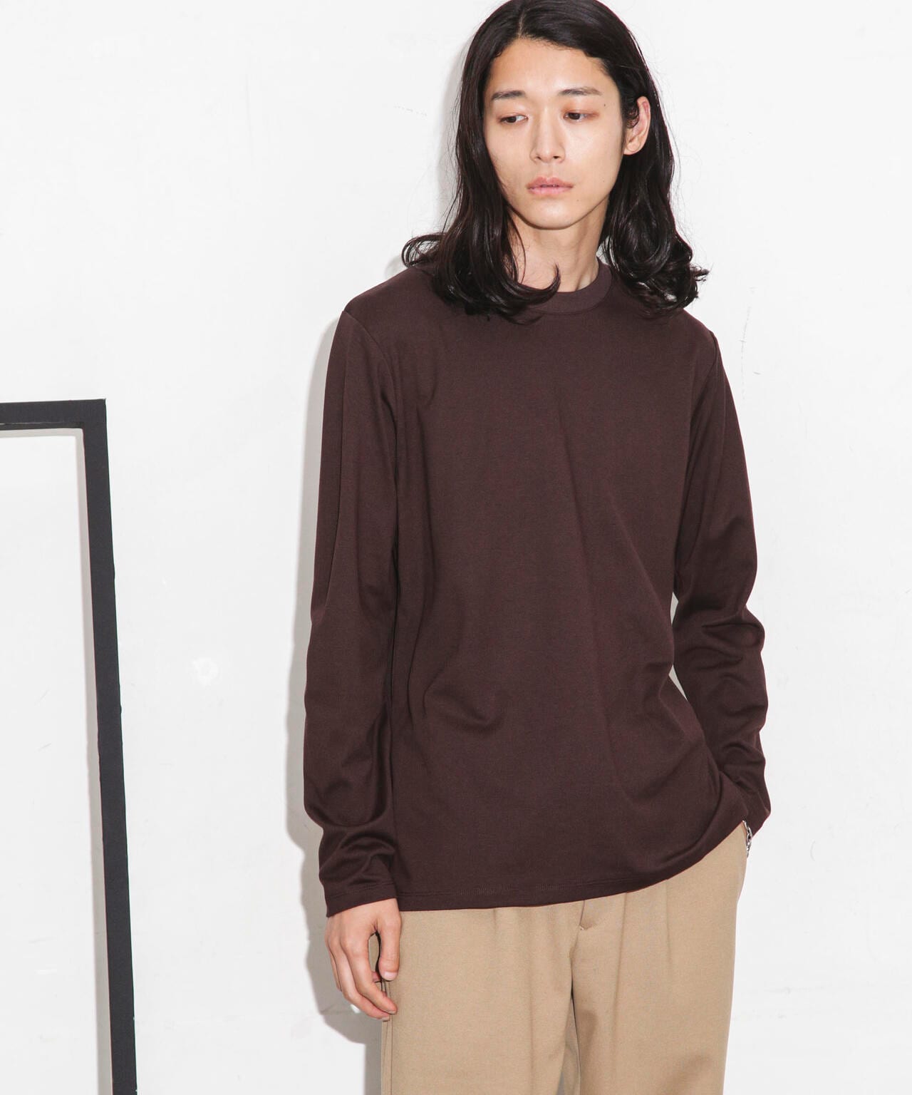 Anti Soaked 汗染み防止 クルーネックTシャツ長袖 6684123208
