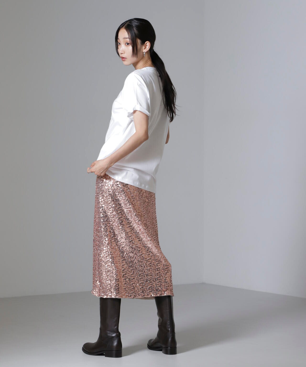 BAUM UND PFERDGARTEN/Sequins スカート(セットアップ可) 6714230014