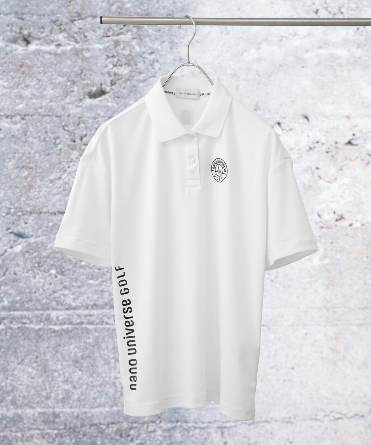 nano universe GOLF/定番ポロシャツ サイドロゴ 6714124026