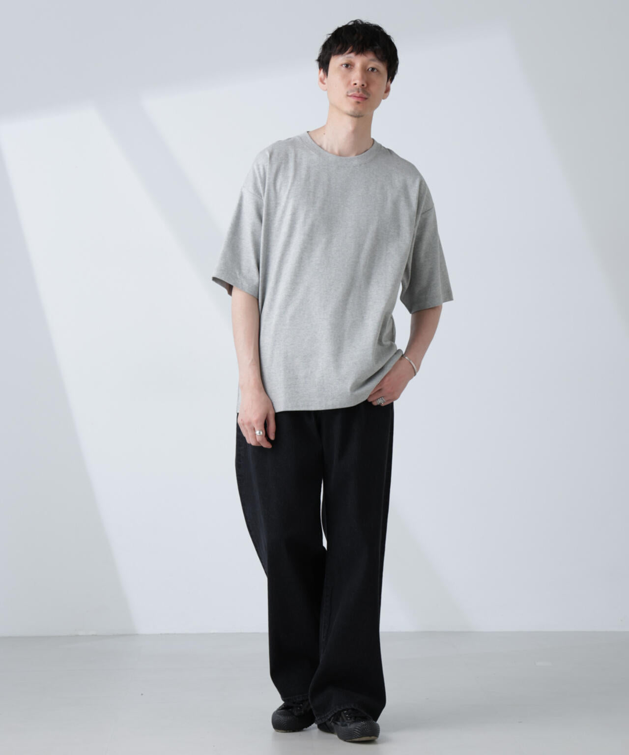 WEB限定/Anti Soaked(R) 汗染み防止 クルーネック ビッグシルエットTシャツ 6685124233