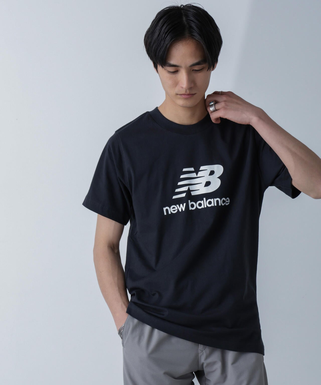 new balance/Stacked Logo ショートスリーブTシャツ 6704124043